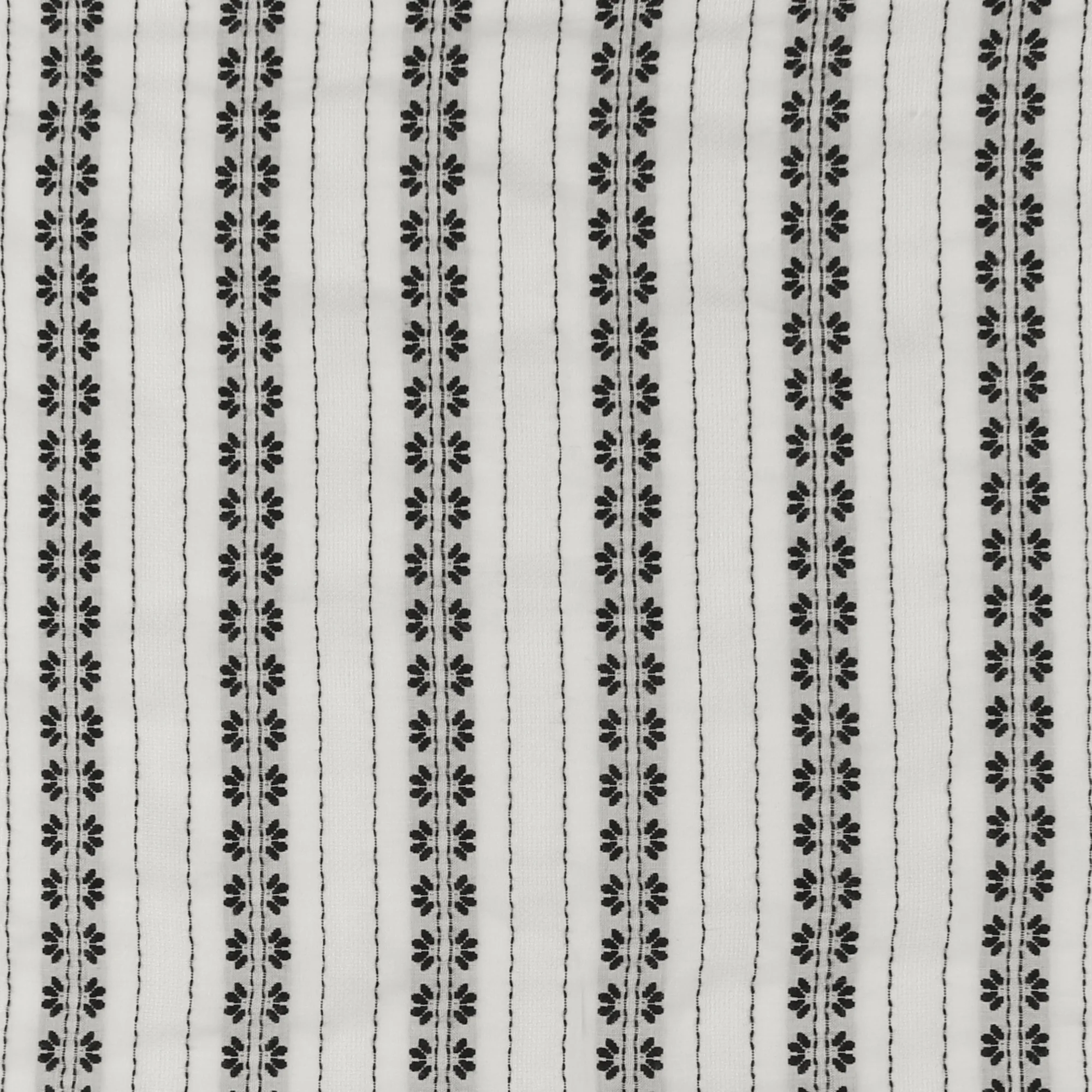 Rayon Embroidery - MILA - 002 - White