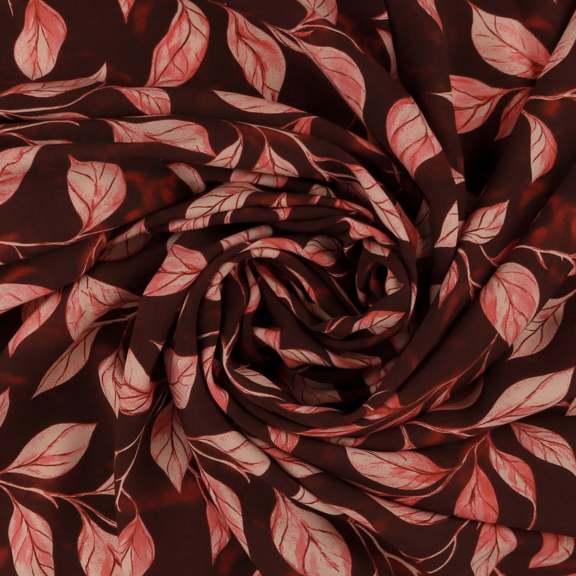 Rayon Poplin Print - MORGAN - 003 - Bordeaux - Image 2