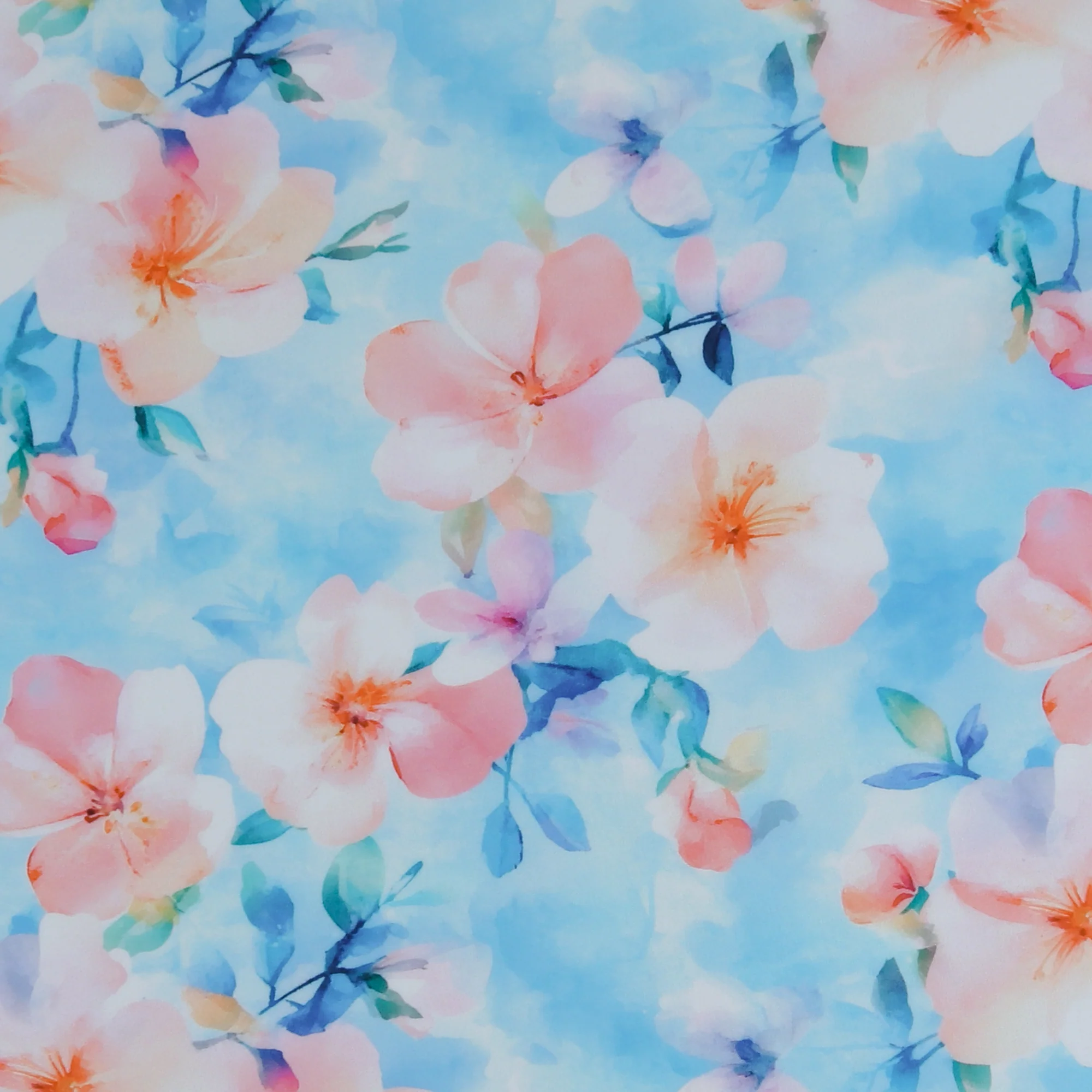Rayon Poplin Print - MORGAN - 008 - Pastel