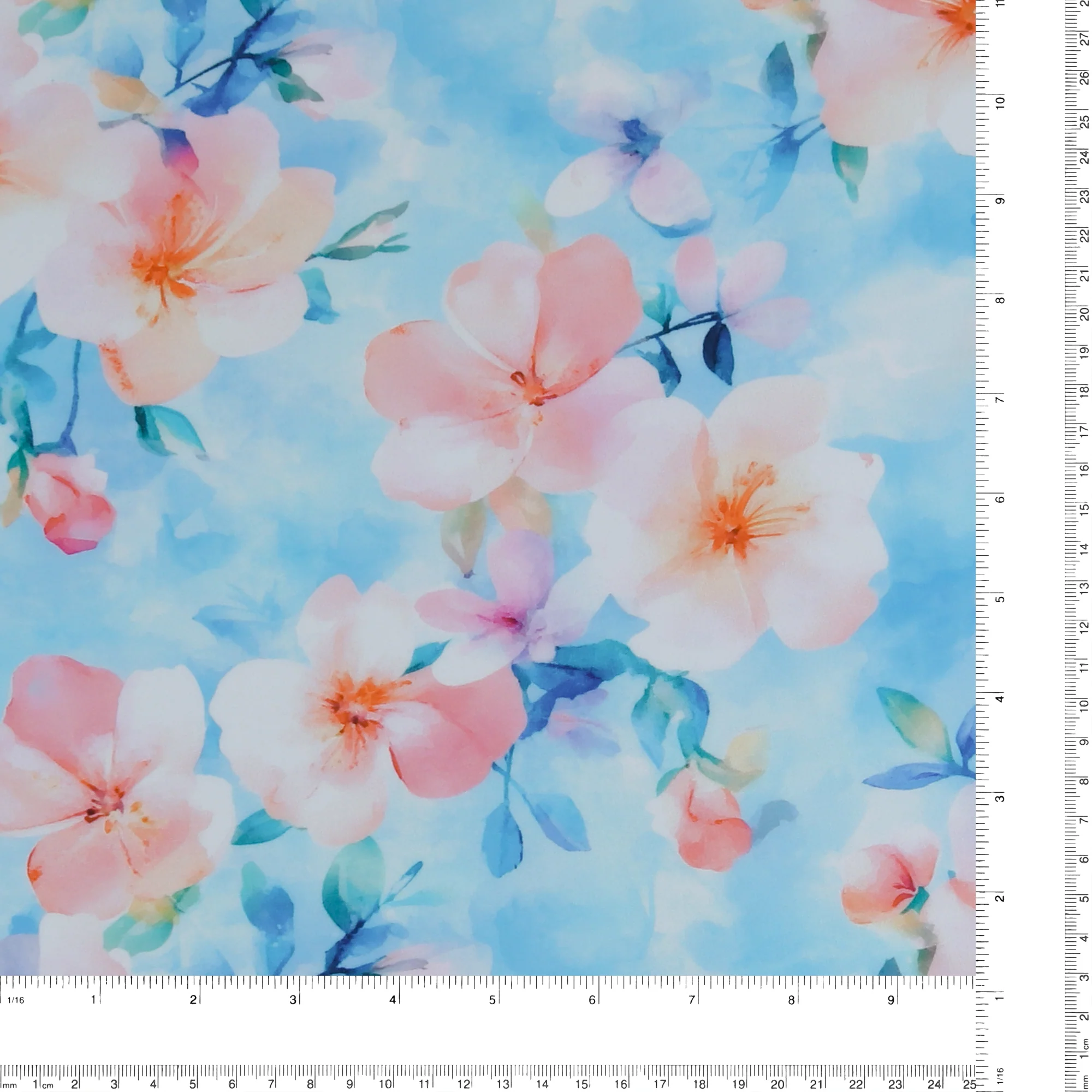 Rayon Poplin Print - MORGAN - 008 - Pastel - Image 3