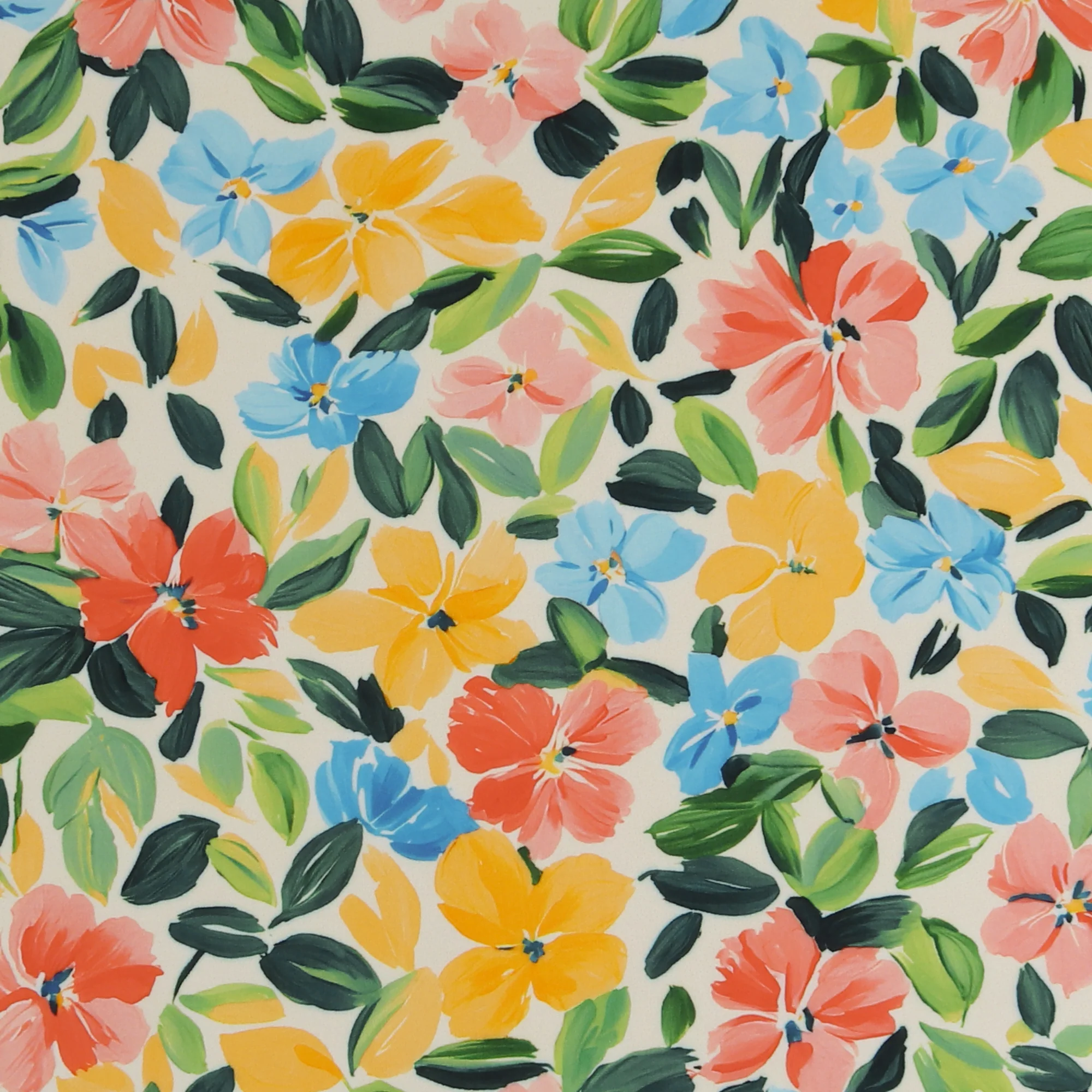 Rayon Poplin Print - MORGAN - 023 - Ivory