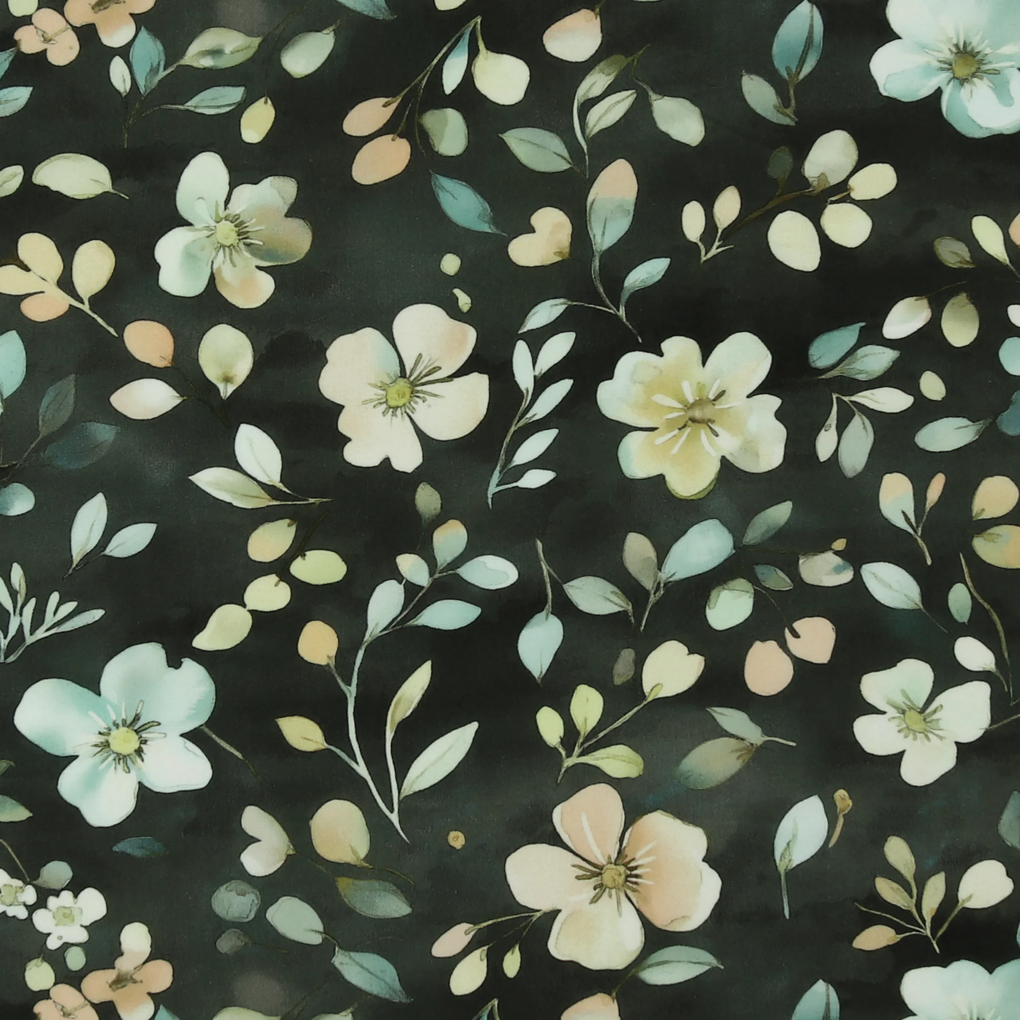 Rayon Poplin Print - MORGAN - 024 - Storm