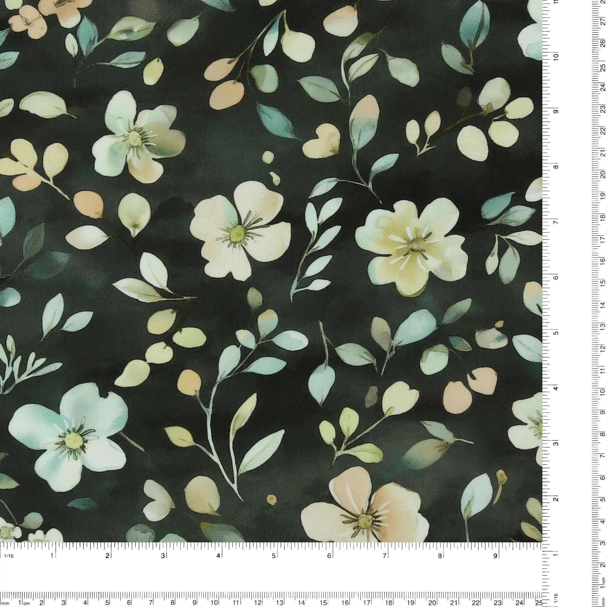 Rayon Poplin Print - MORGAN - 024 - Storm - Image 3