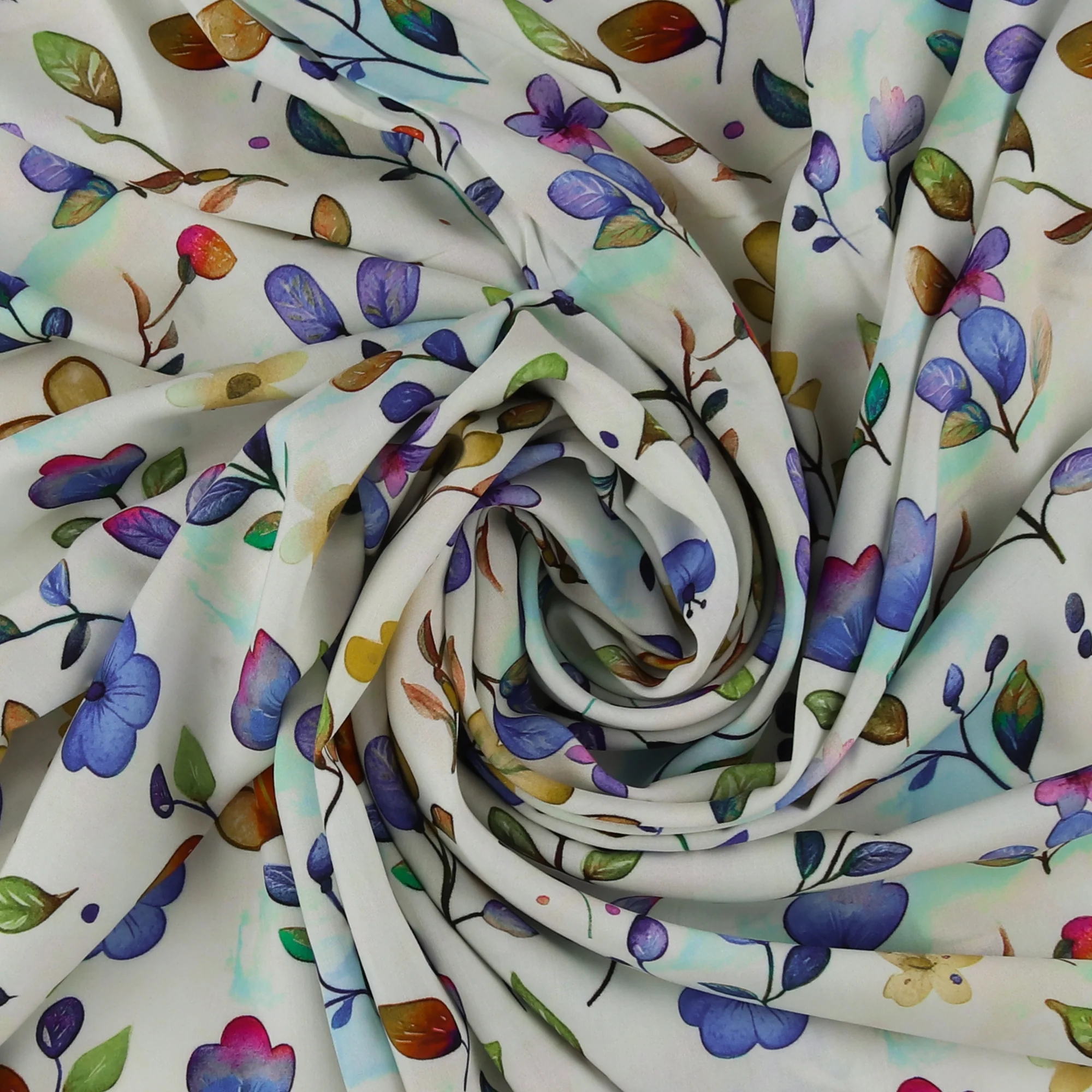 Rayon Poplin Print - MORGAN - 026 - Offwhite - Image 2