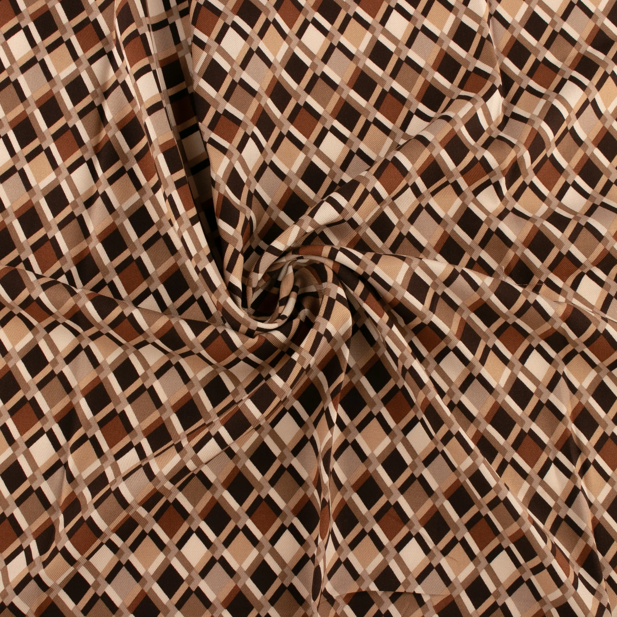 Rayon Twill - BOHO - Diamonds - Beige - Image 2