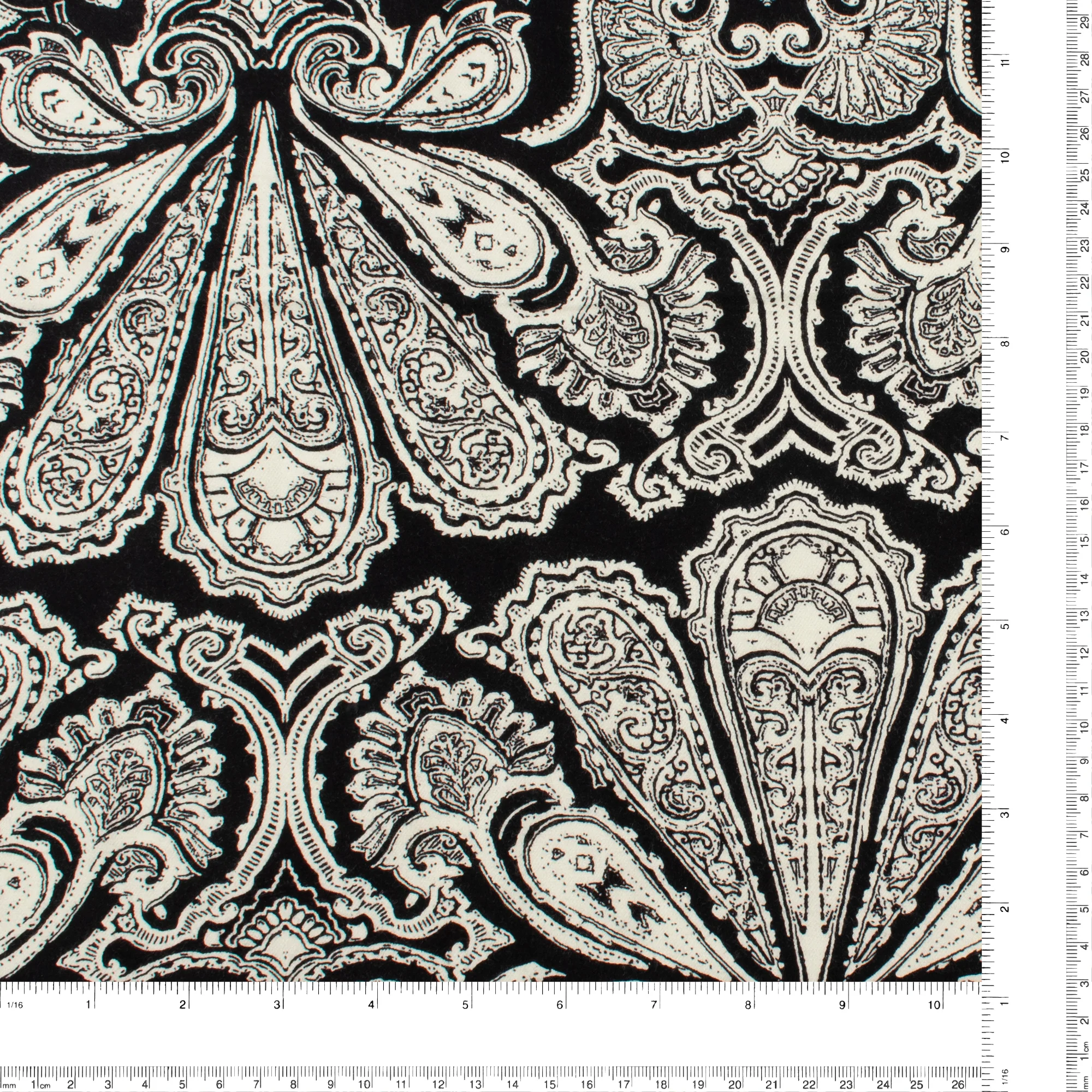 Rayon Twill Print - PANDORA - 002 - Black - Image 3