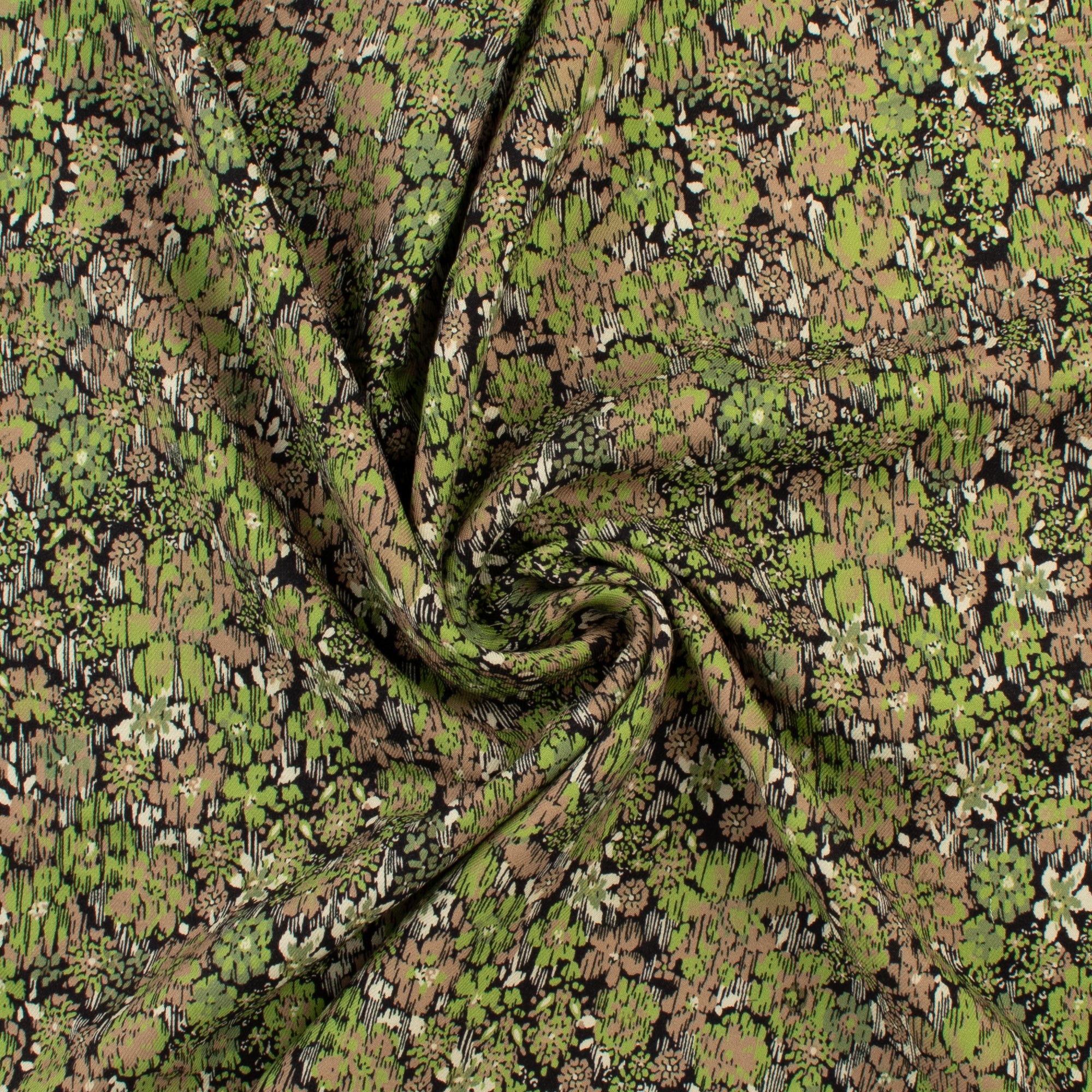 Rayon Twill Print - VERDE - 003 - Moss - Image 2