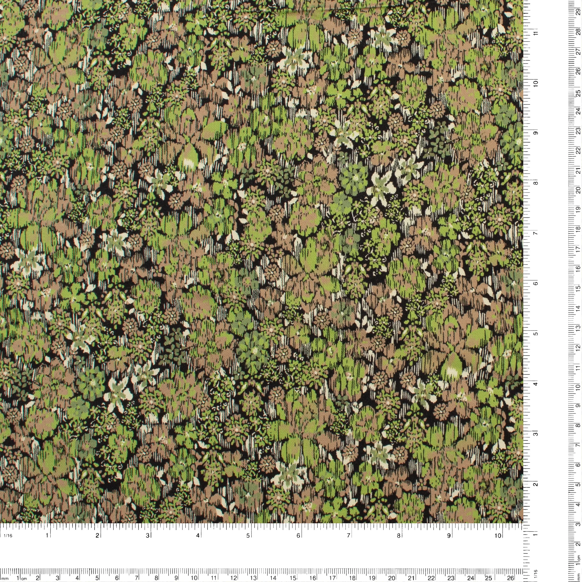 Rayon Twill Print - VERDE - 003 - Moss - Image 3