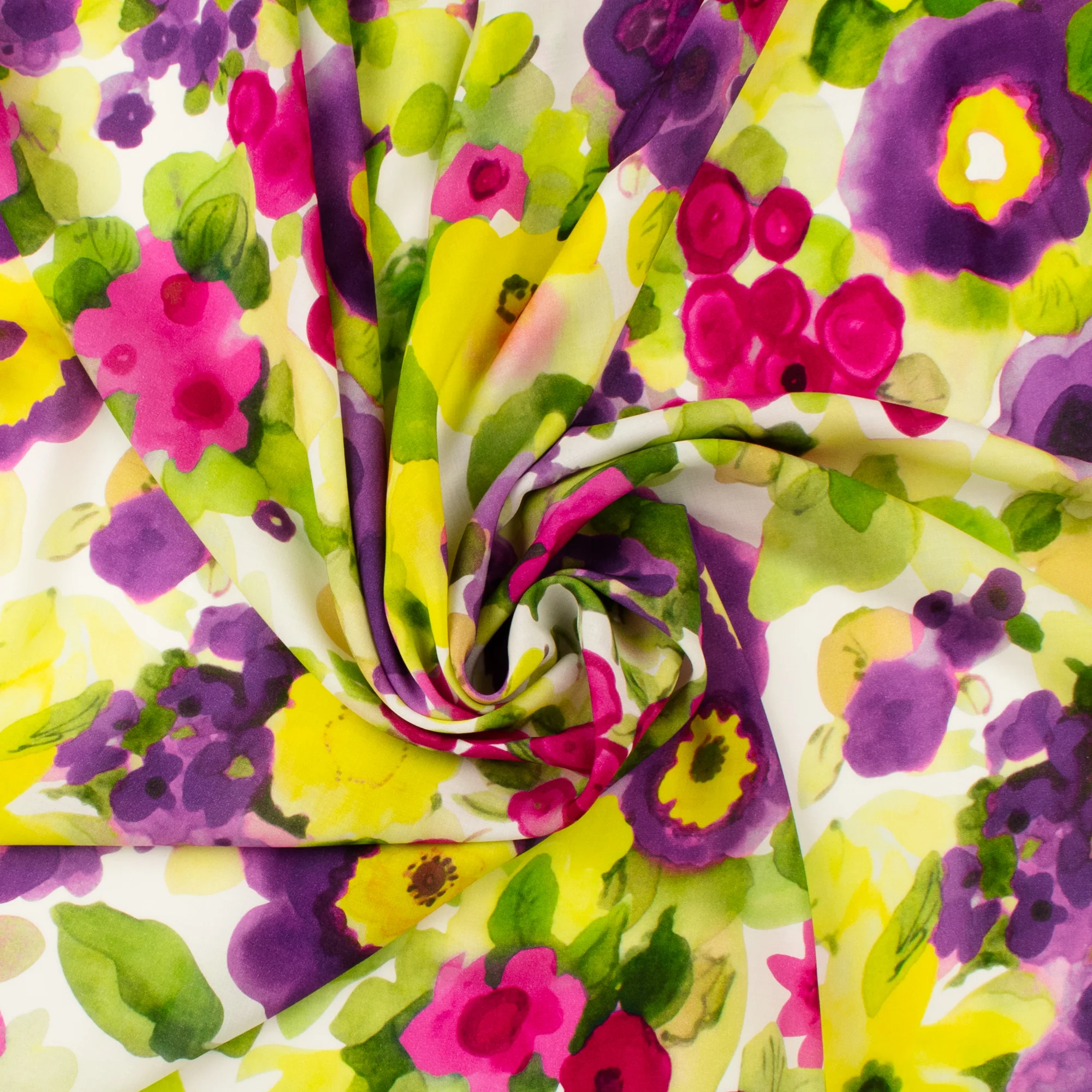Rayon Voile Print - MARLOWE - 013 - Lime - Image 2
