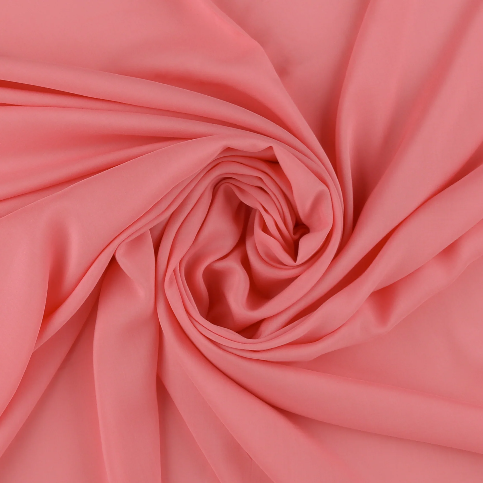 Rayon Voile Solid - MARLOWE - 003 - Coral - Image 2