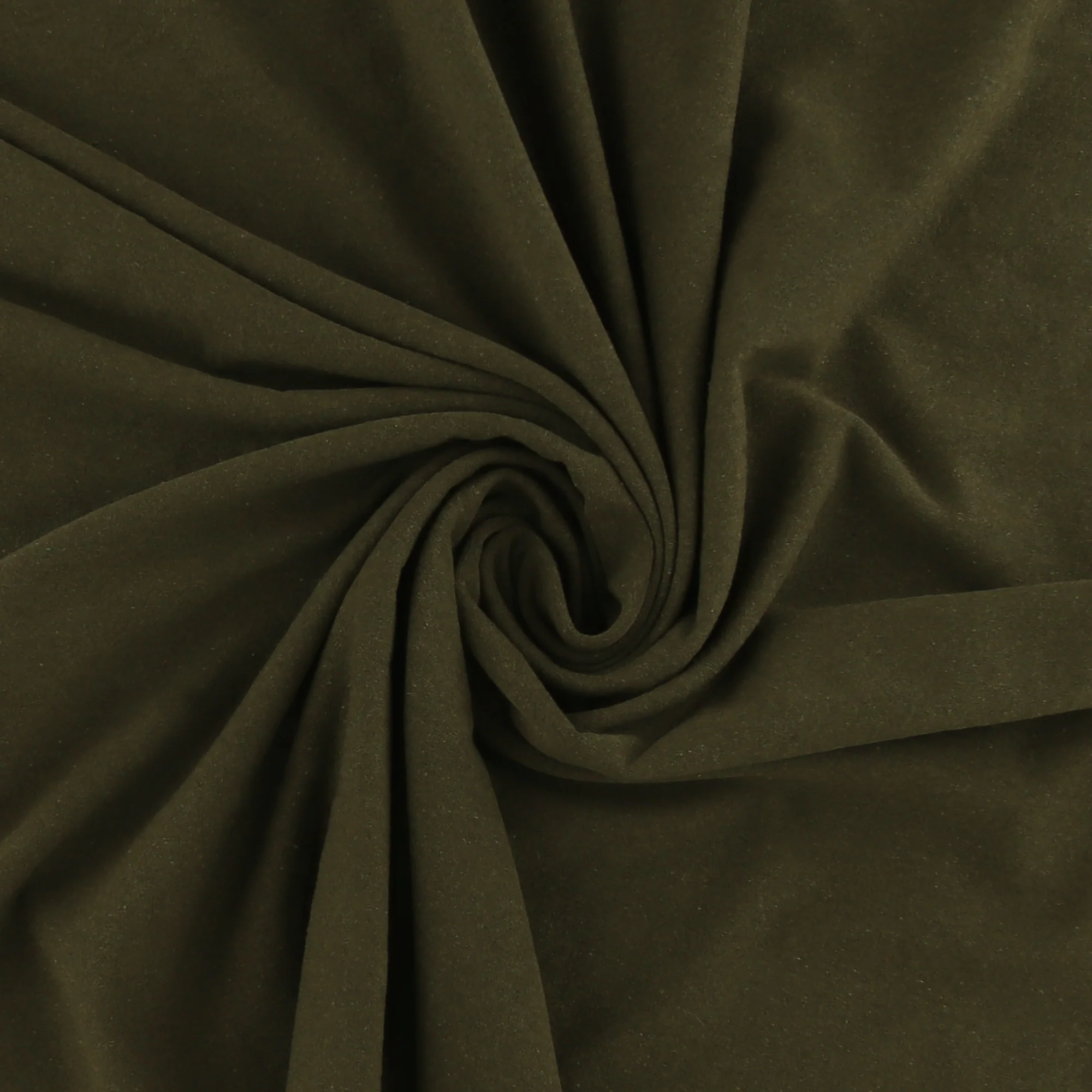 RECYCLED Cotton Lycra Knit - 007 - Olive - Image 2