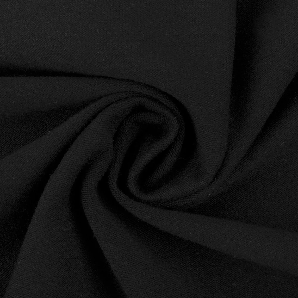 RECYCLED Cotton Lycra Knit - Black - Image 2