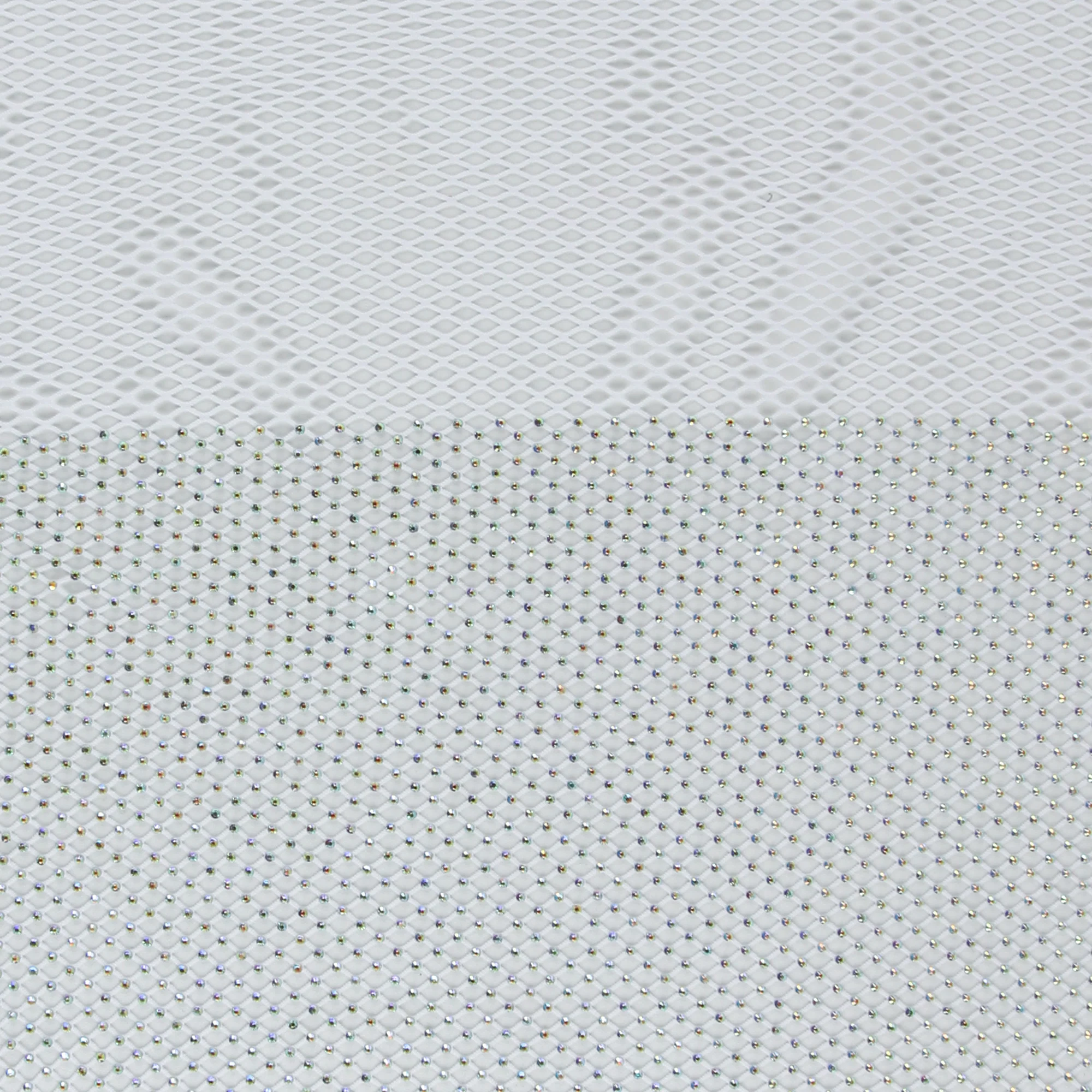 Rhinestone Mesh - MUSE - White