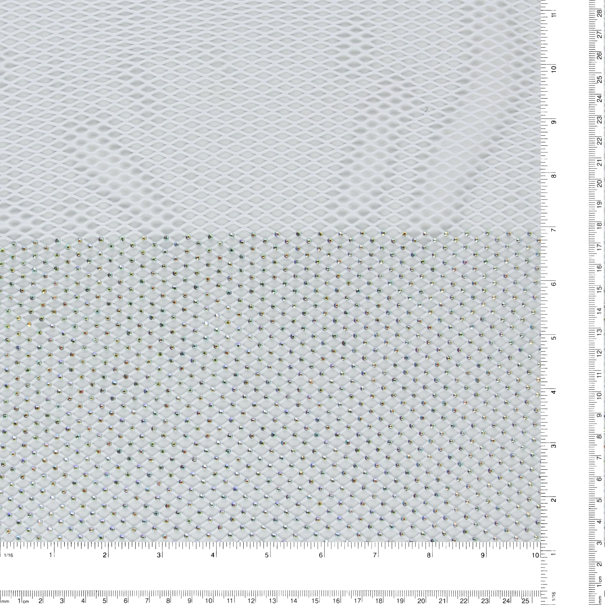 Rhinestone Mesh - MUSE - White - Image 3