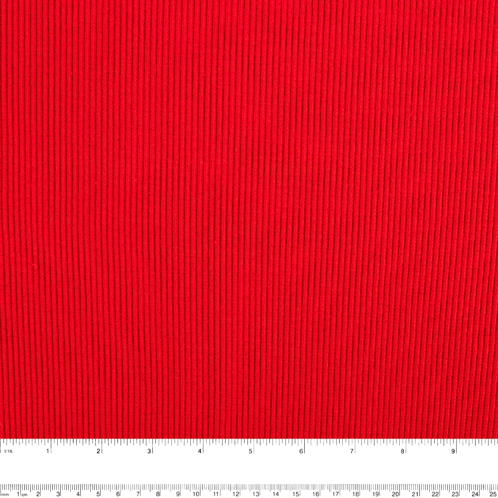 Rib Knit - 2X1 - Red - Image 3