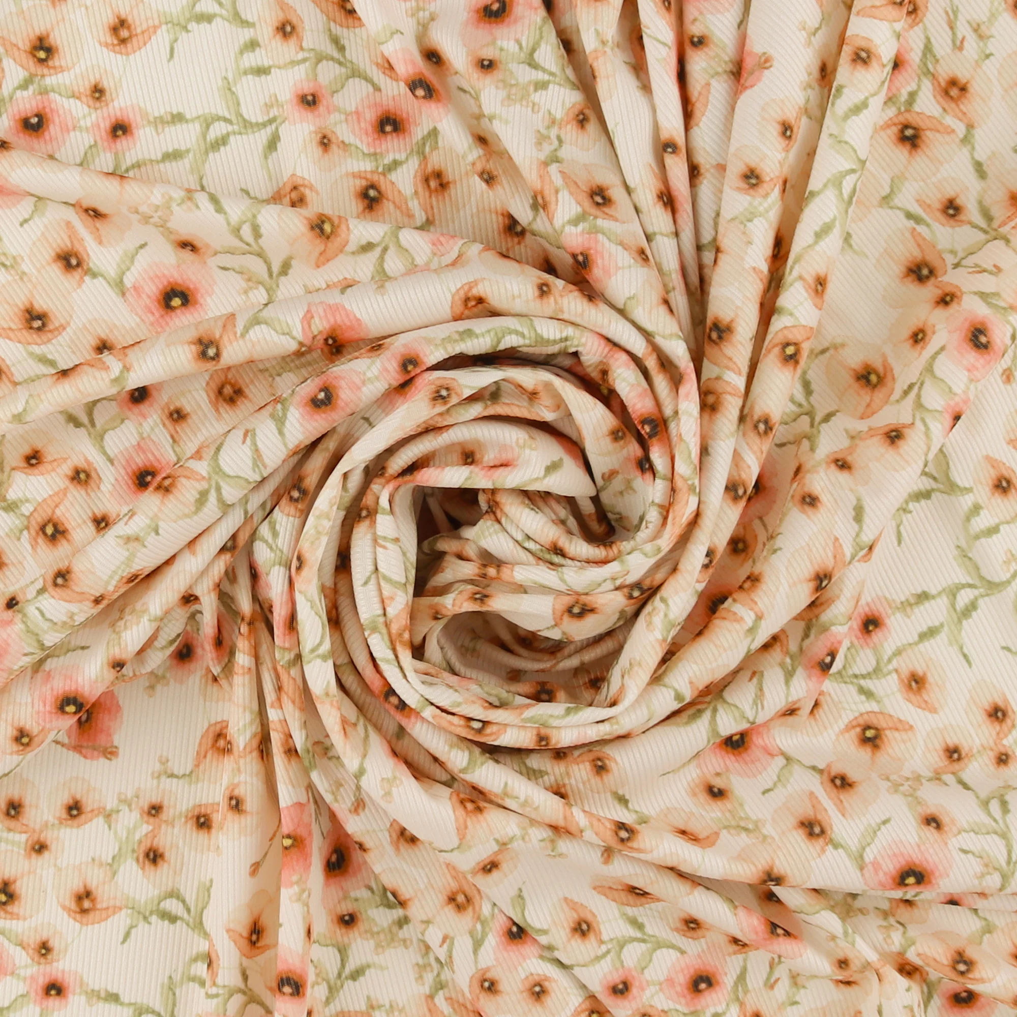Rib Knit - SUMMER SIESTA - 007 - Peach - Image 2