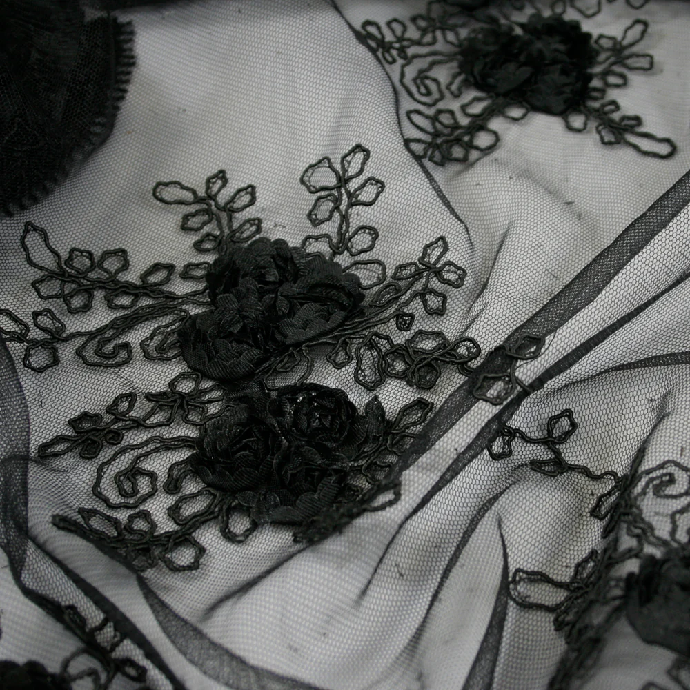 Rosette Mesh - Black - Image 2