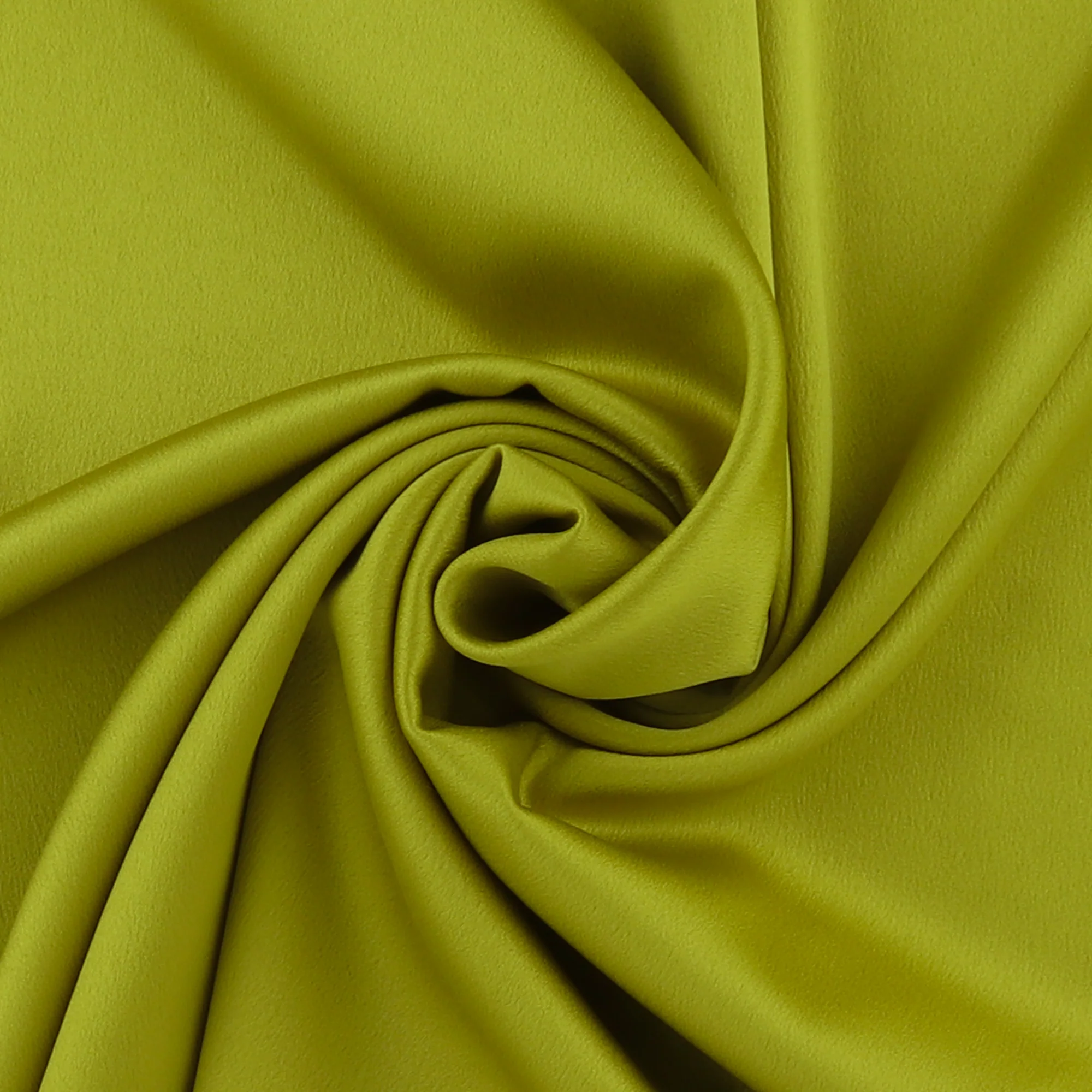 Satin crepe - CHANTILLY - Golden Lime - Image 2