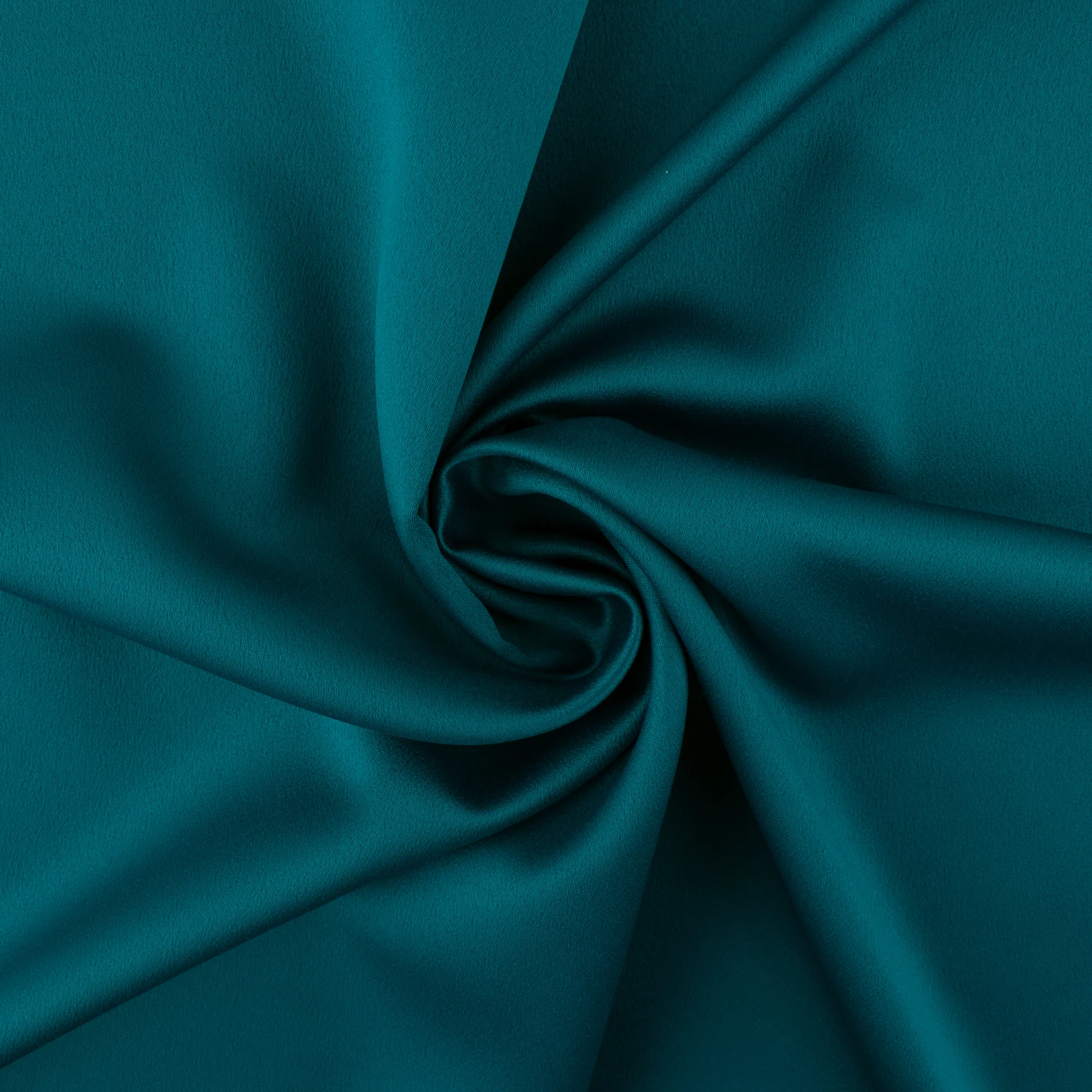 Satin crepe - CHANTILLY - Teal - Image 2