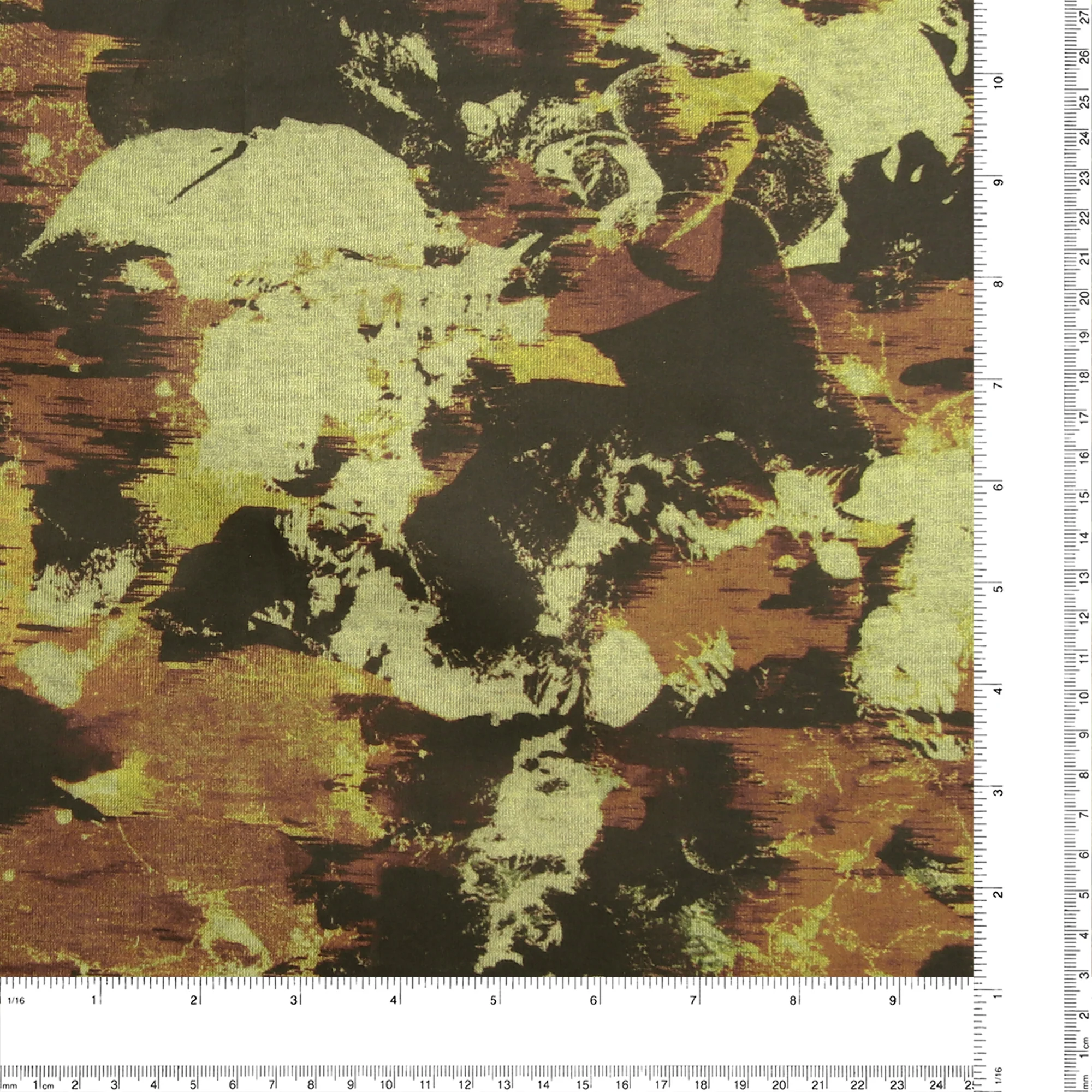 Satin Print - AROMA - 076 - Brown - Image 3