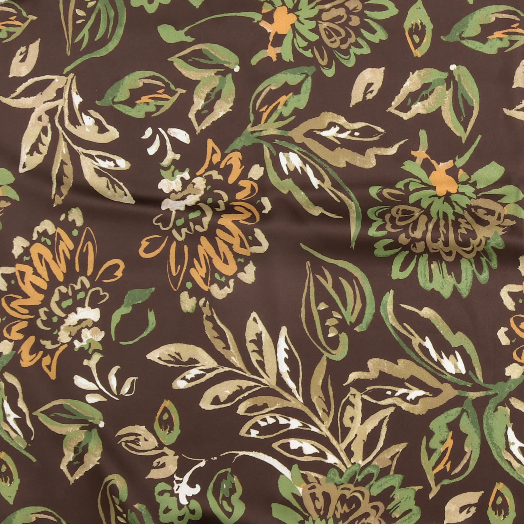 Satin Print - AROMA - 077 - Chocolate