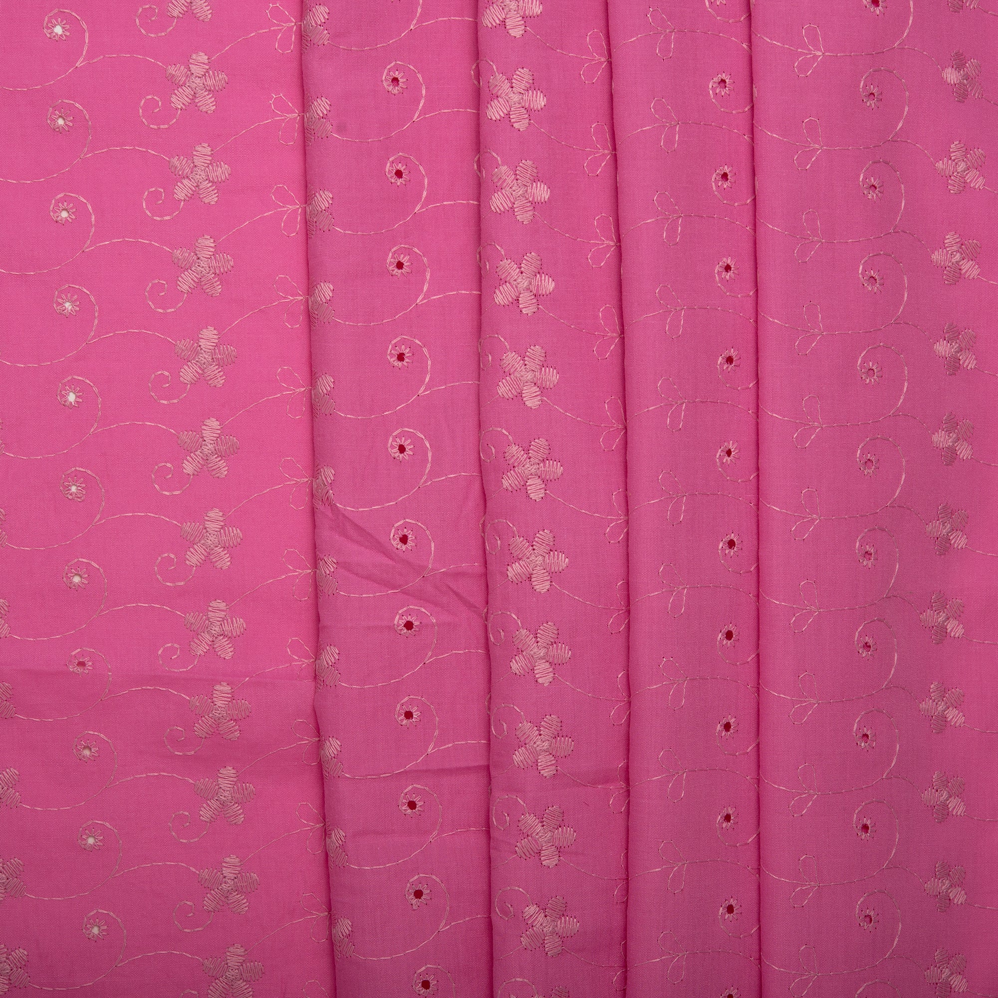 Scalloped Eyelet - Hot pink - Image 4