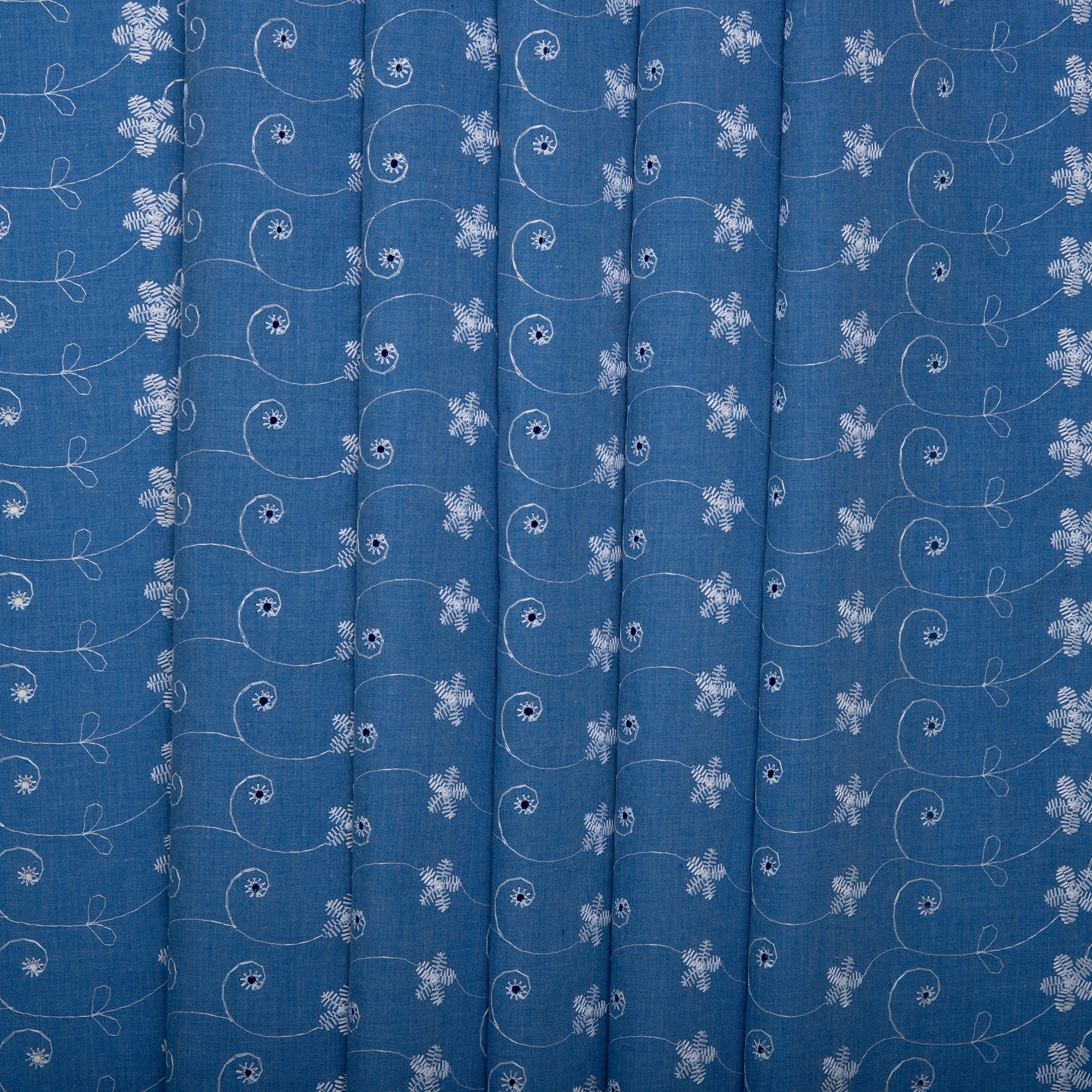 Scalloped Eyelet - Wedgewood - Image 4