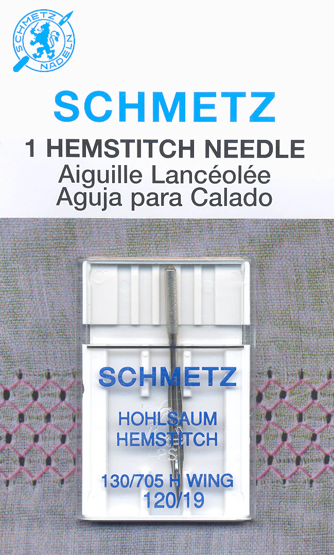 SCHMETZ hemstitch needles - 120/19 carded 1 piece