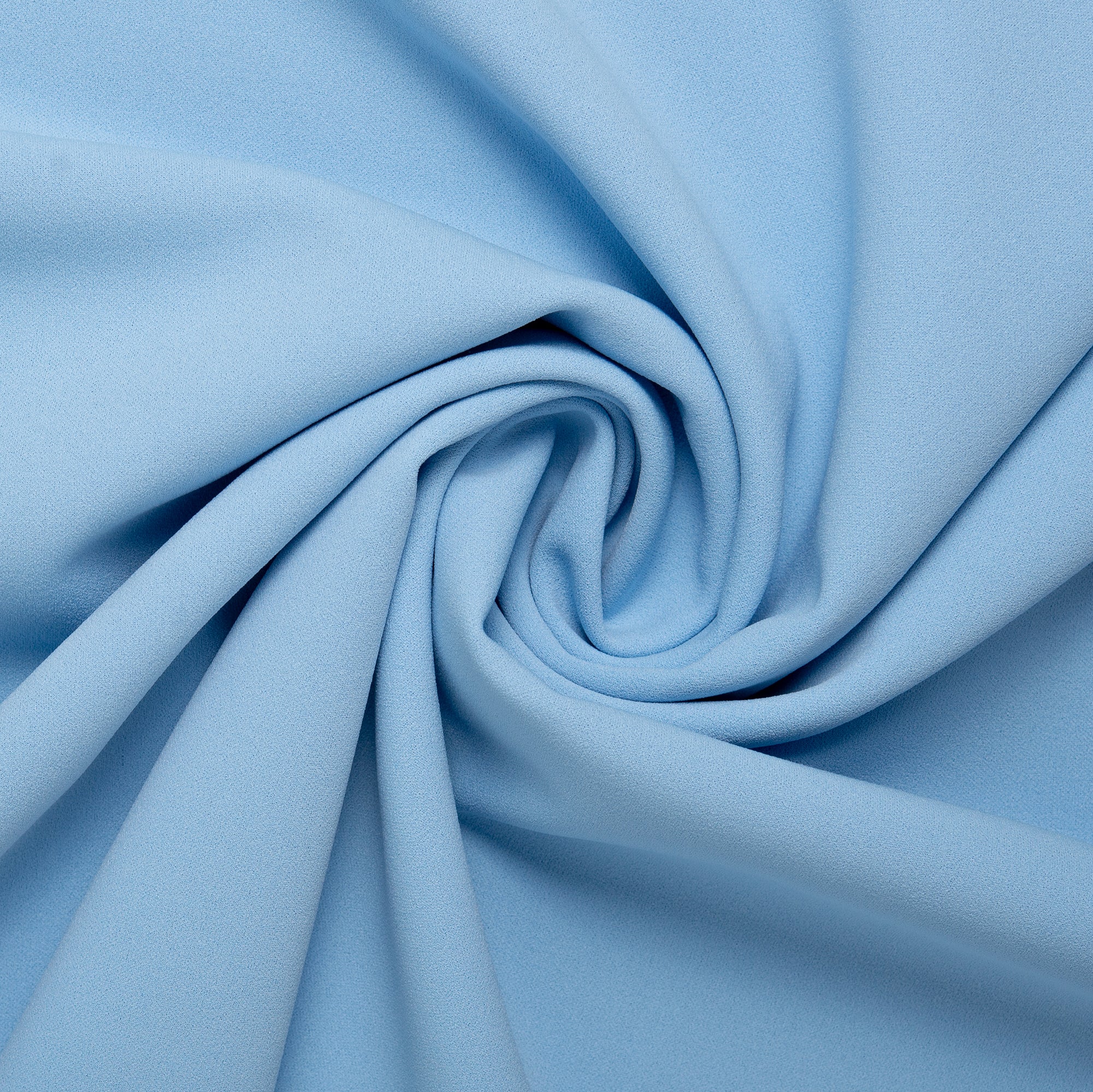 Scuba Crepe Bonded to Jersey - Light Blue - Image 2