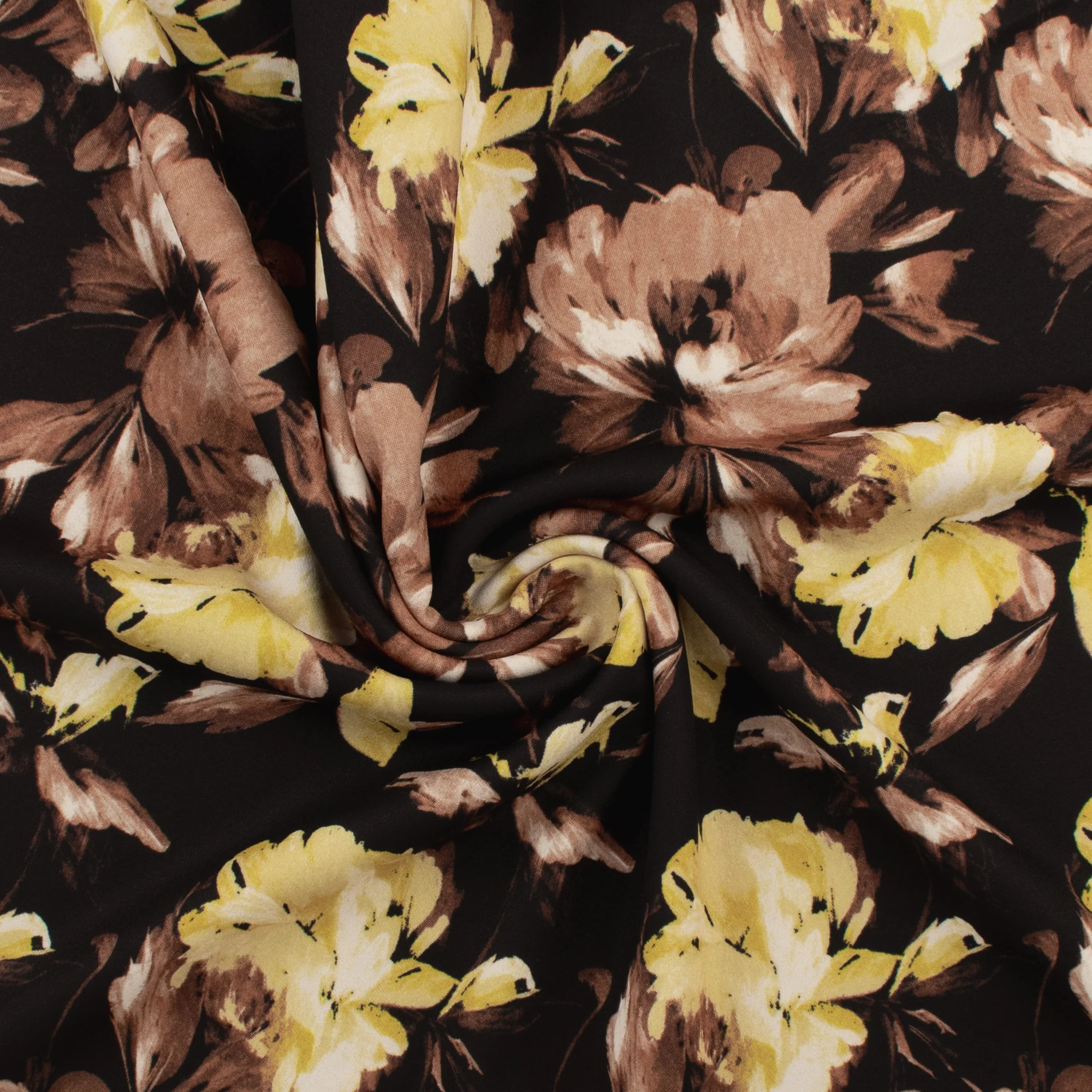 Scuba Crepe Print - NORA - 008 - Black - Image 2