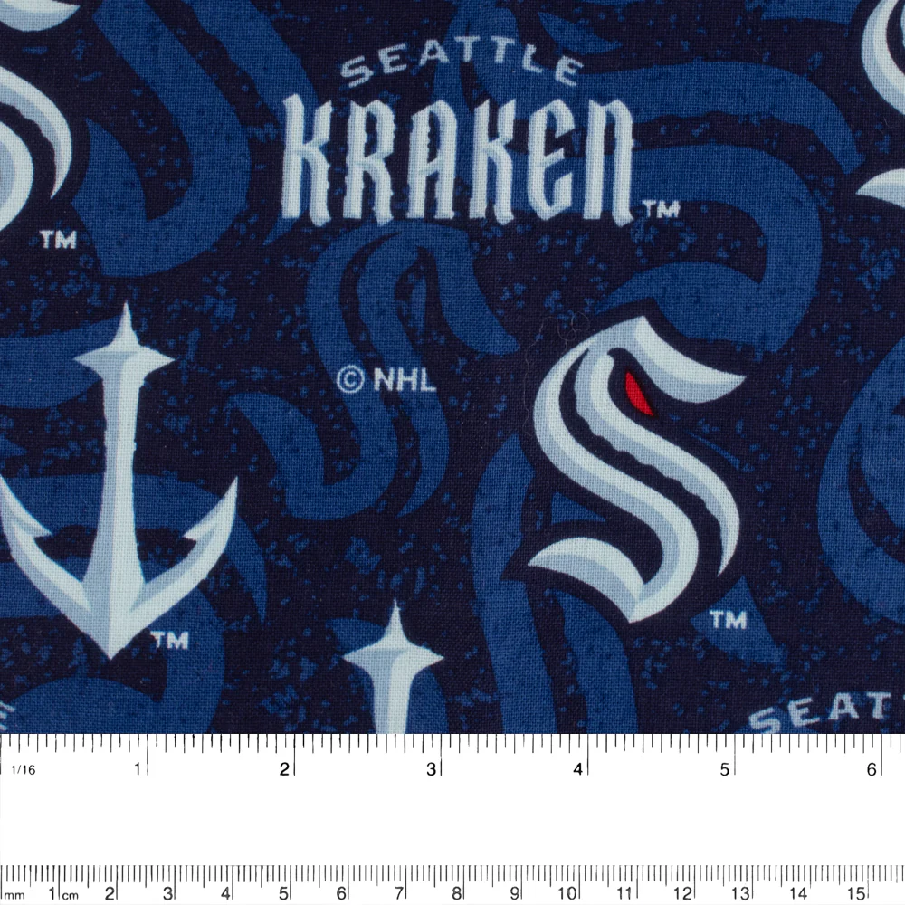 Seattle Kraken - NHL Cotton - Logo - Blue - Image 2