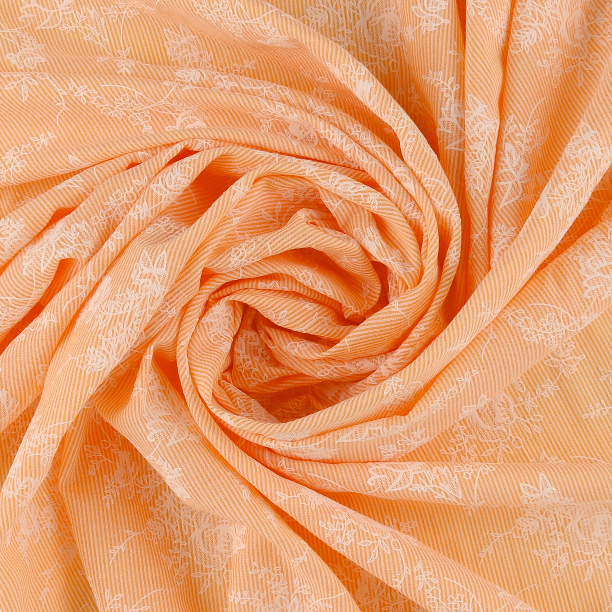 Seersucker Puff Print - AVERY - 002 - Apricot - Image 2