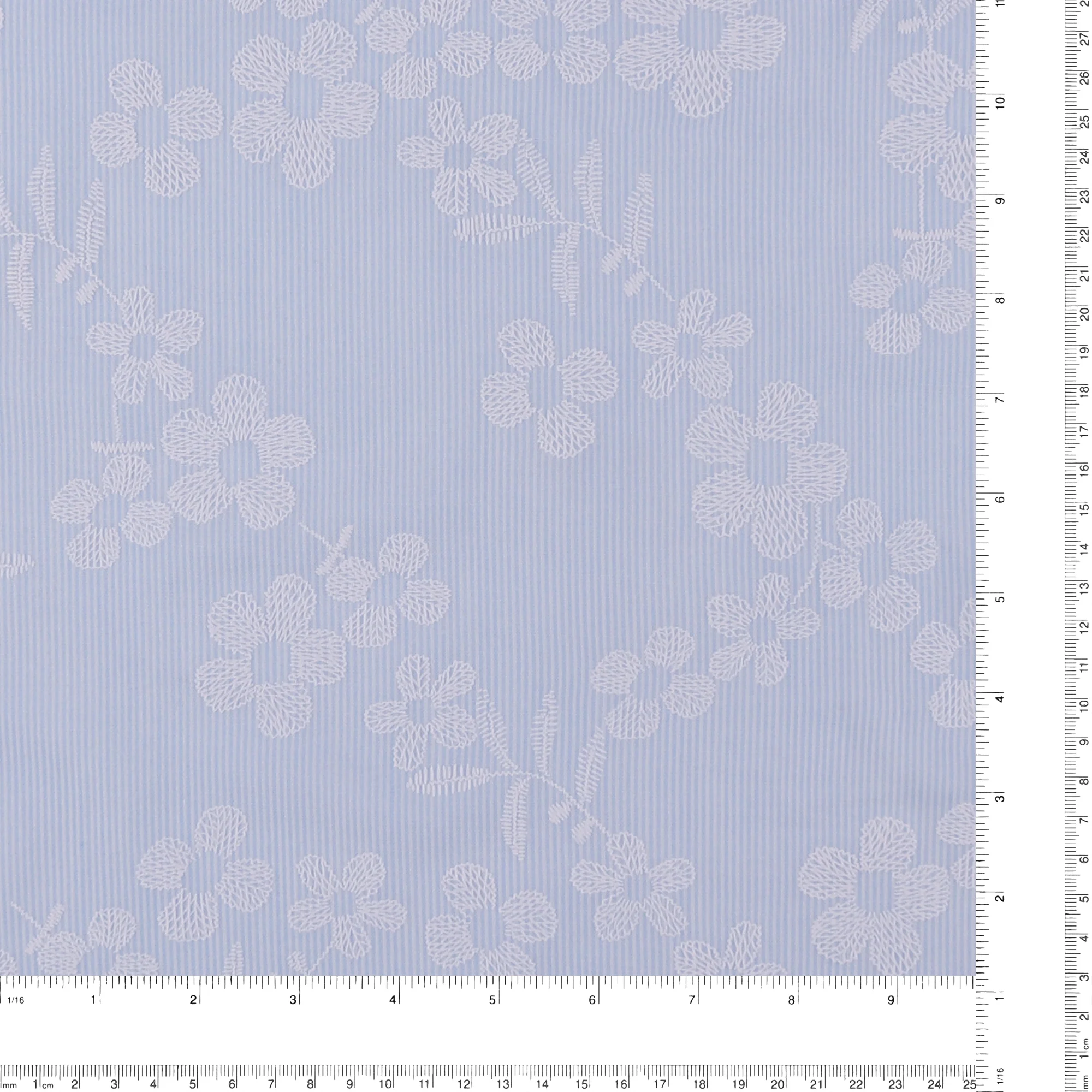 Seersucker Puff Print - AVERY - 003 - Soft Blue - Image 3