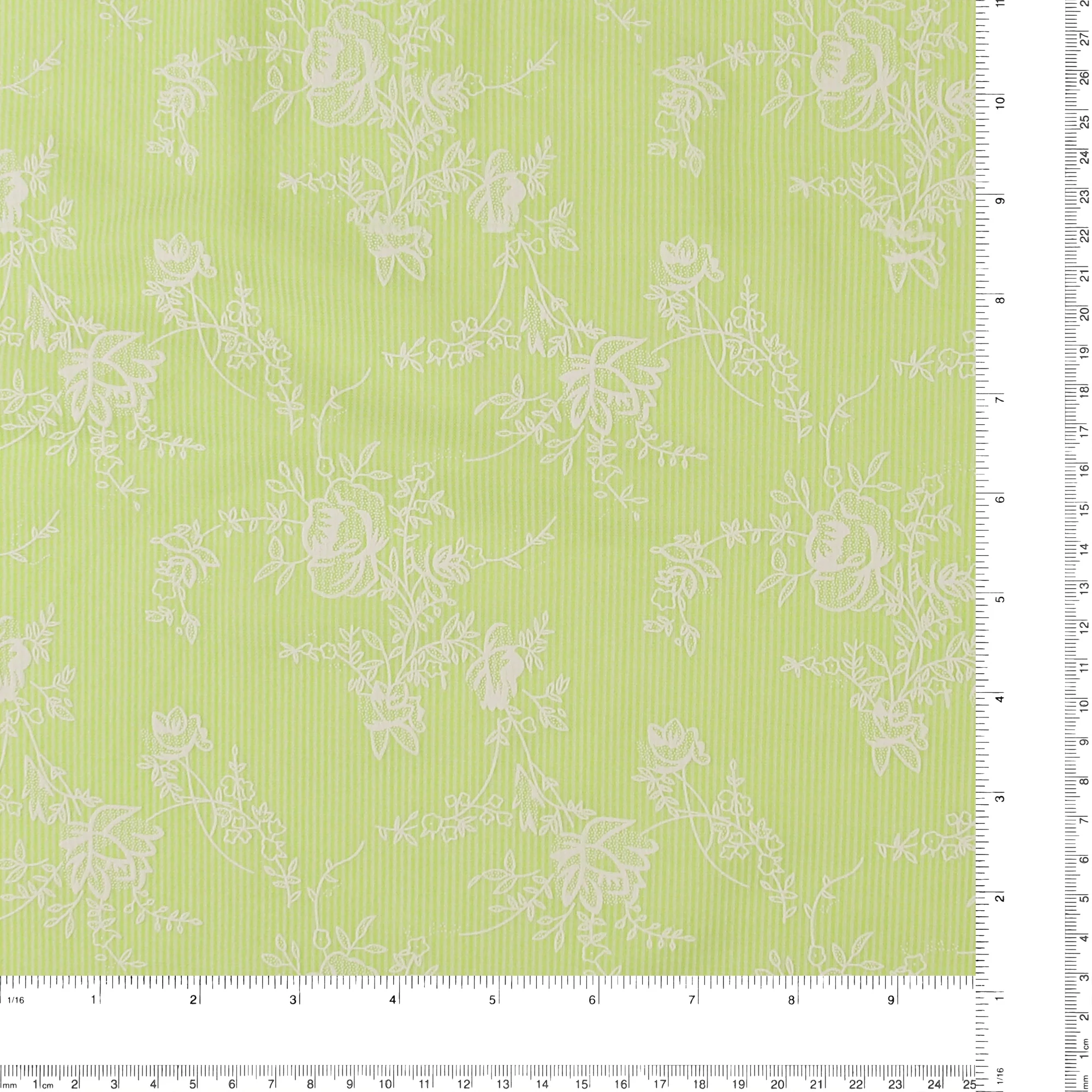 Seersucker Puff Print - AVERY - 006 - Lime - Image 3