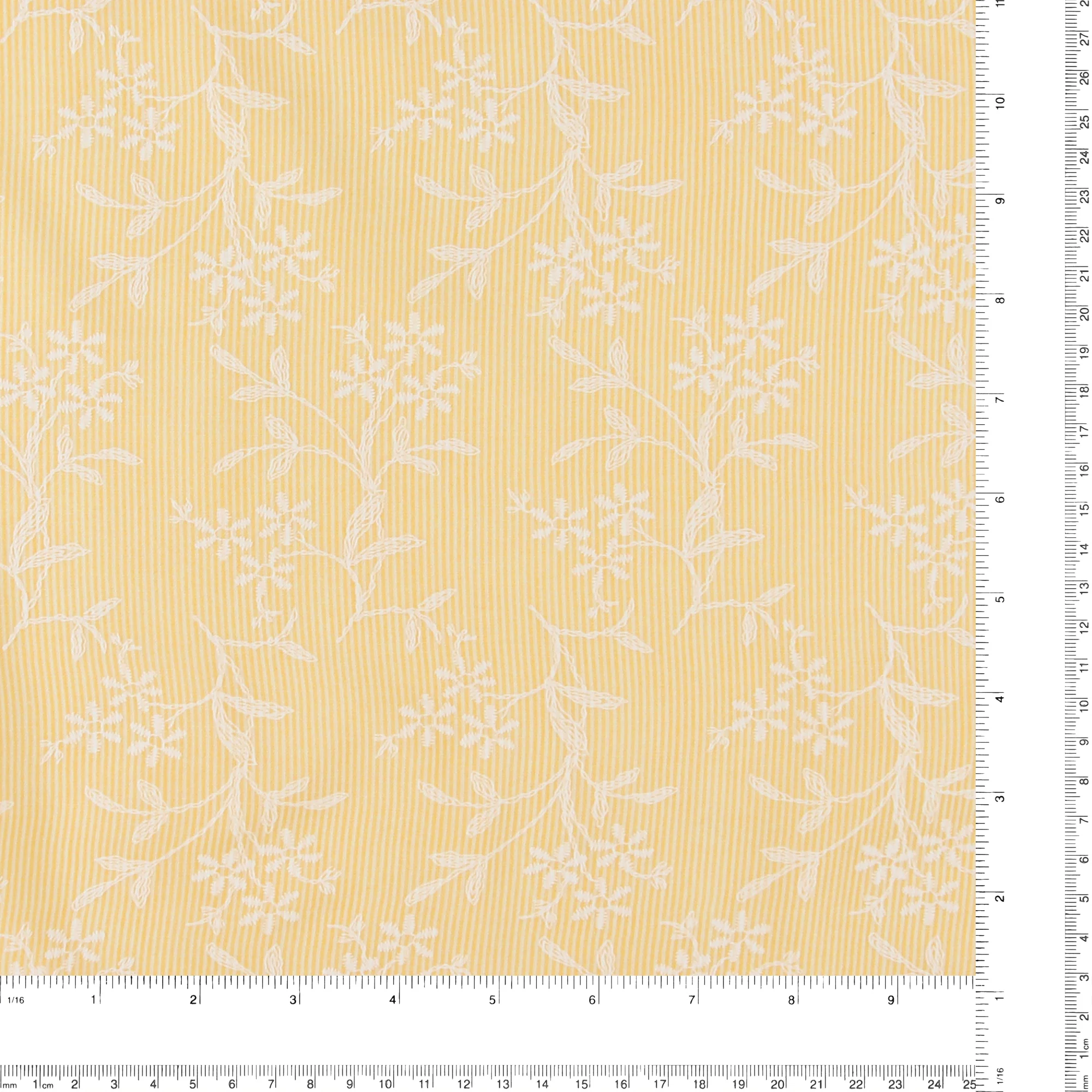 Seersucker Puff Print - AVERY - 007 - Banana - Image 3