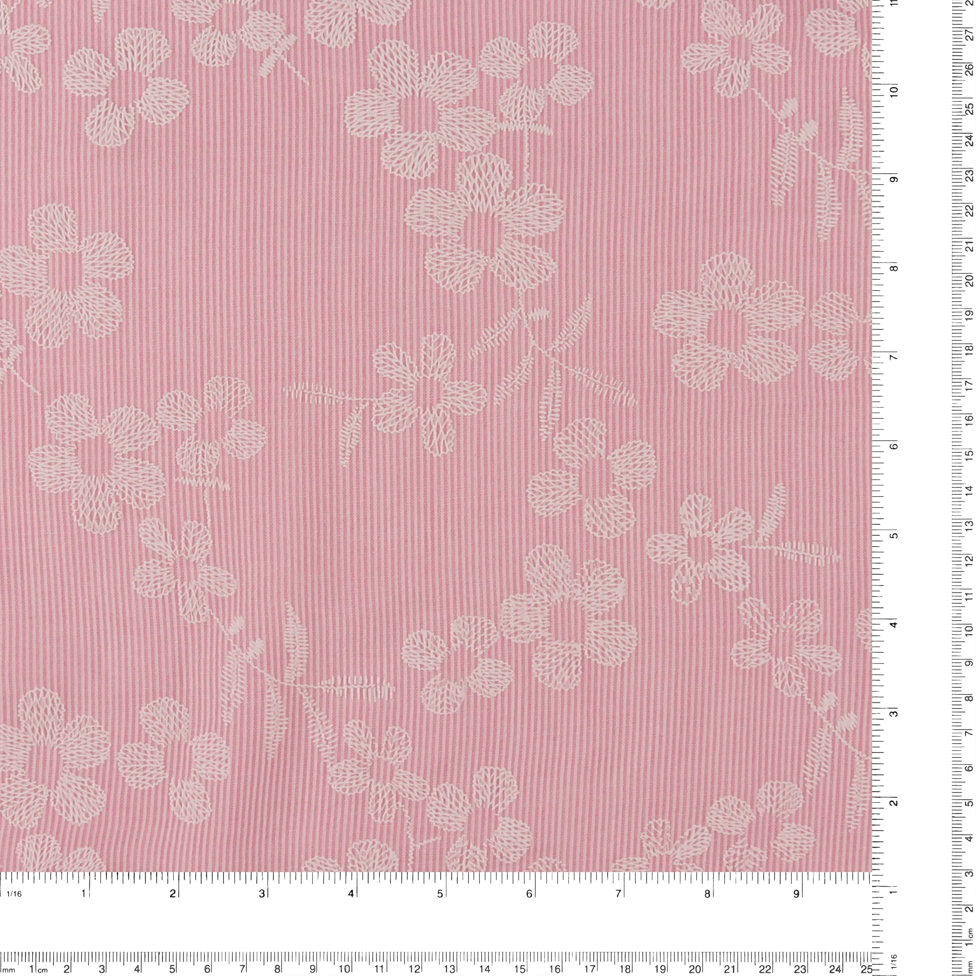 Seersucker Puff Print - AVERY - 008 - Rose - Image 3