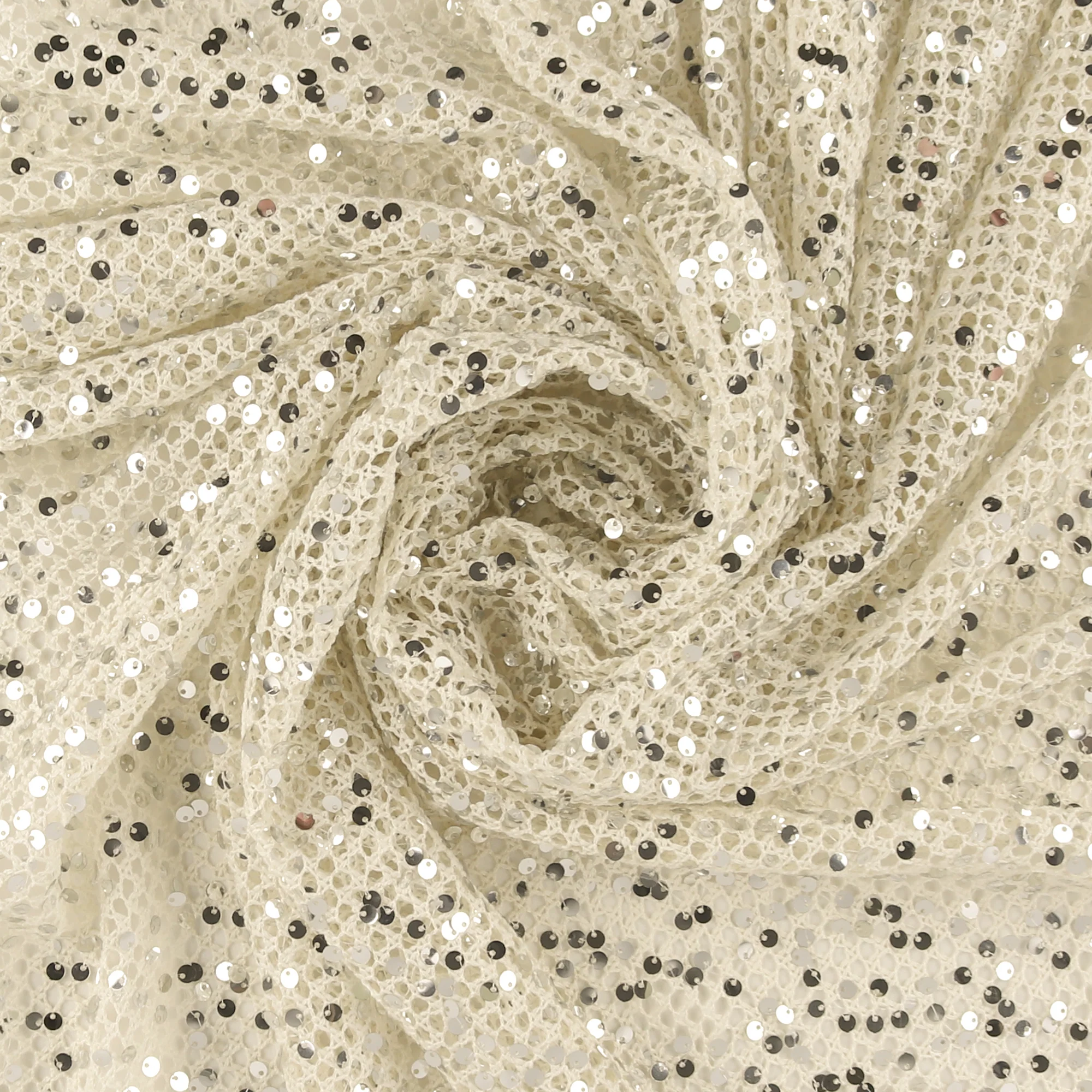 Sequined Crochet - SUMMER ESSENTIALS - 001 - Offwhite - Image 2
