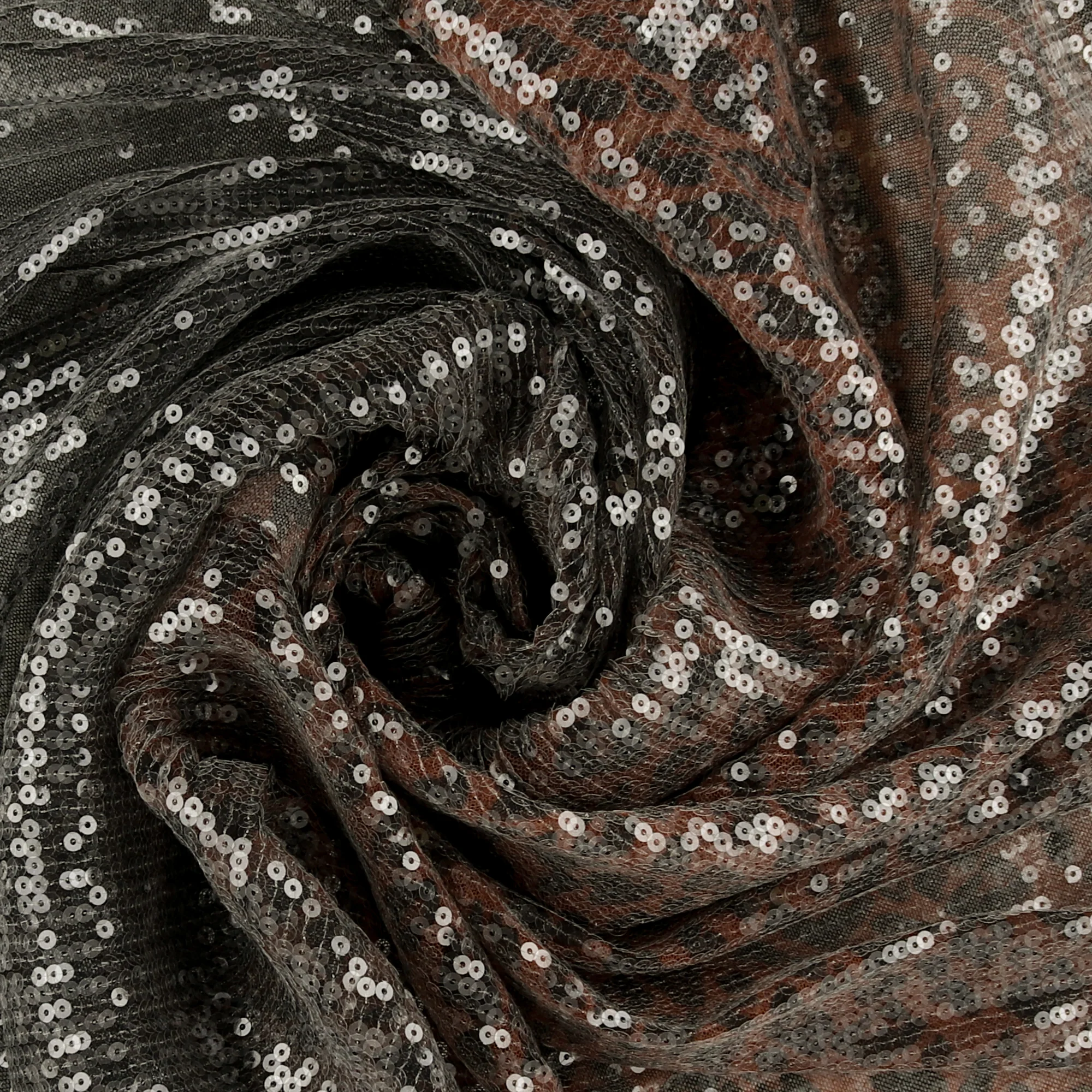 Sequins - CELESTE - 018 - Leopard Dark Grey - Image 2