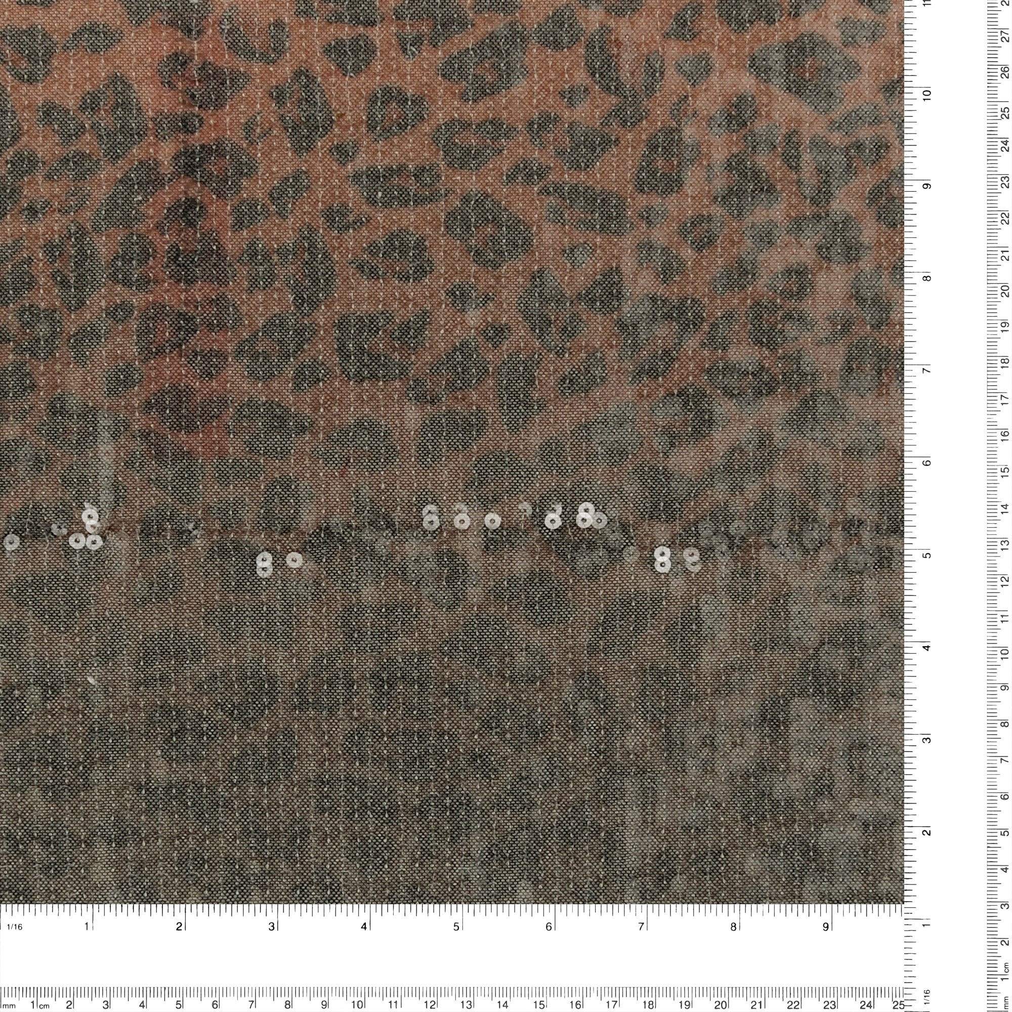 Sequins - CELESTE - 018 - Leopard Dark Grey - Image 3