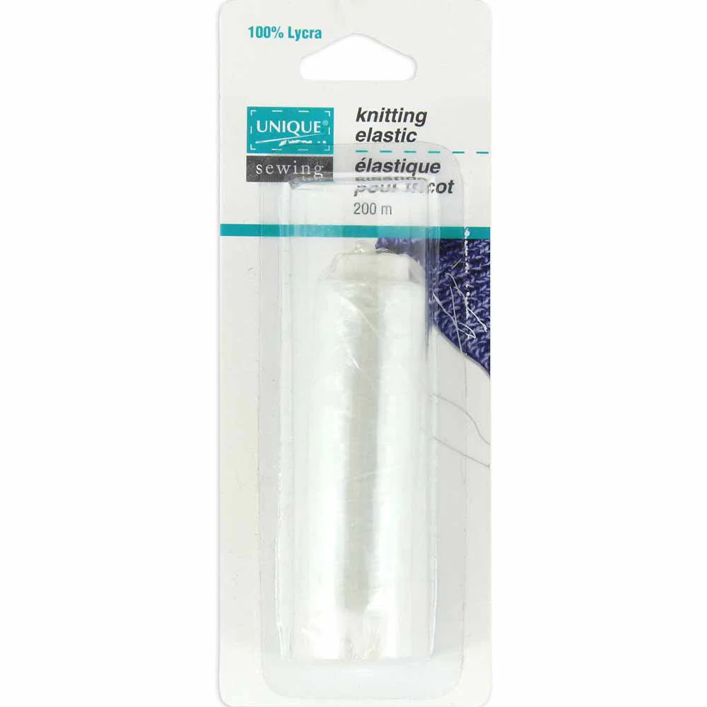 SEWING ESSENTIALS Knitting Elastic 200m - White