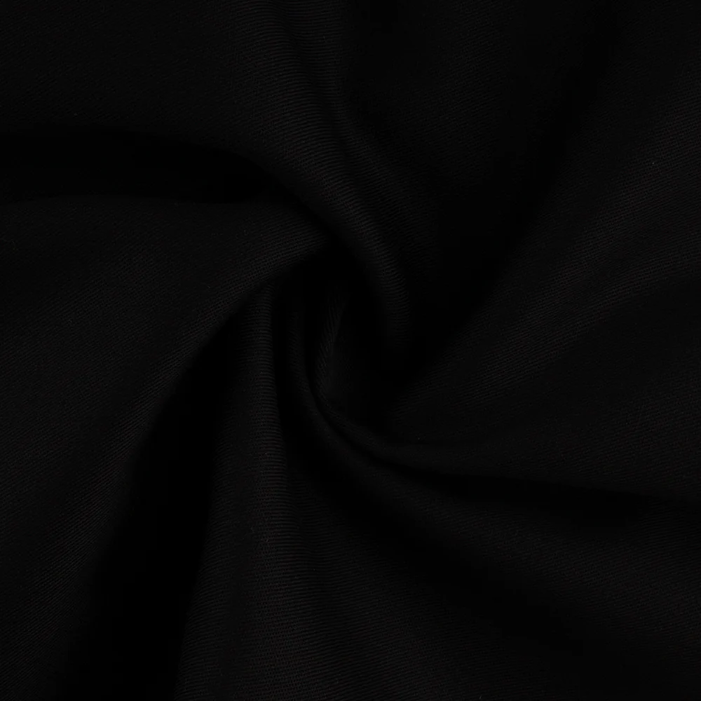Silky Wide Broadcloth - Black - Image 2