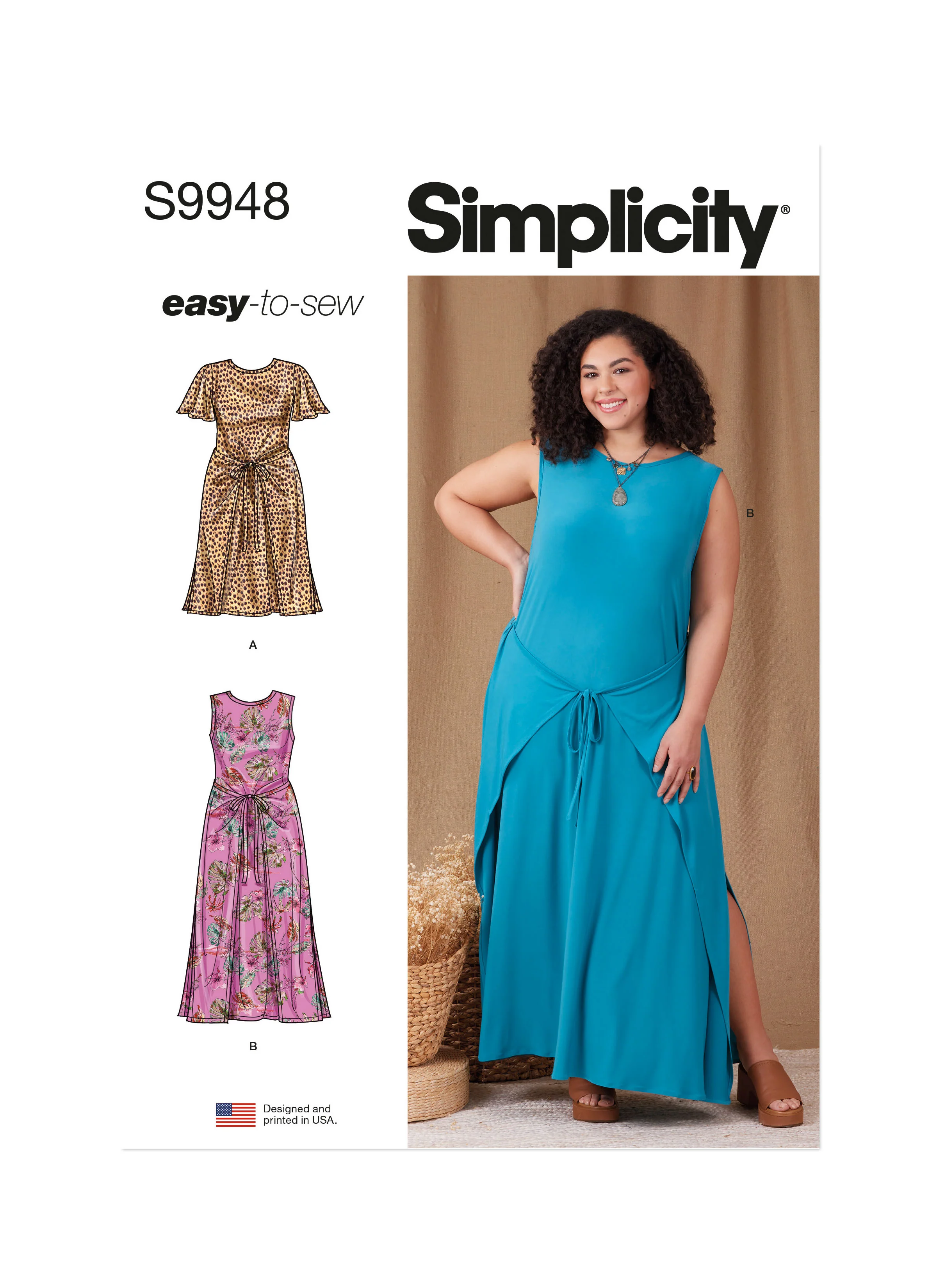 Simplicity - S9948 WOMEN'S Knit Dress with Sleeve and Length Variations