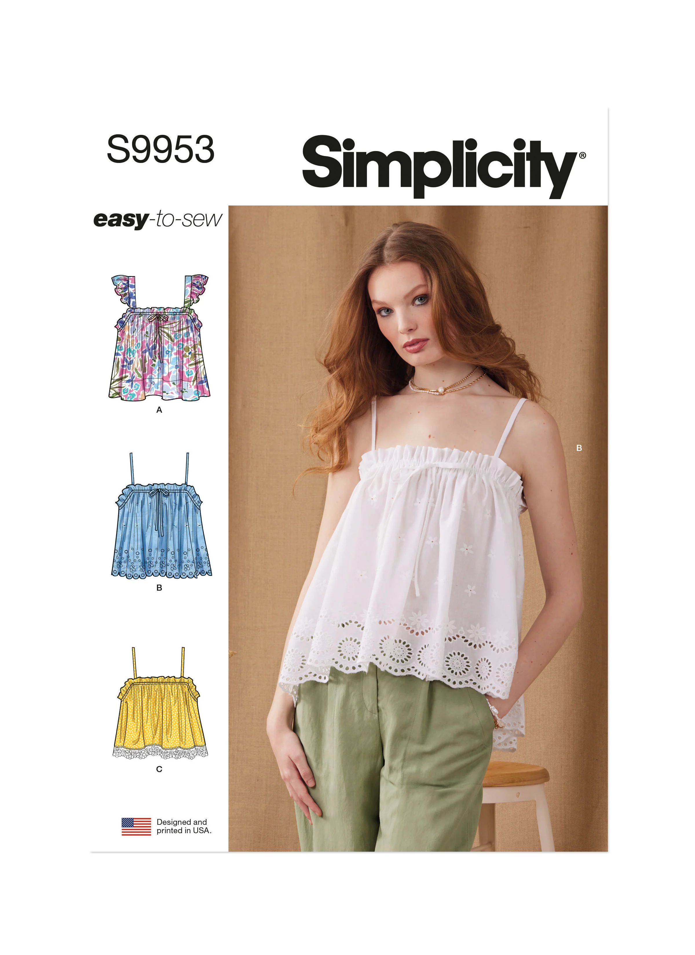 Simplicity - S9953 MISSES' TOPS