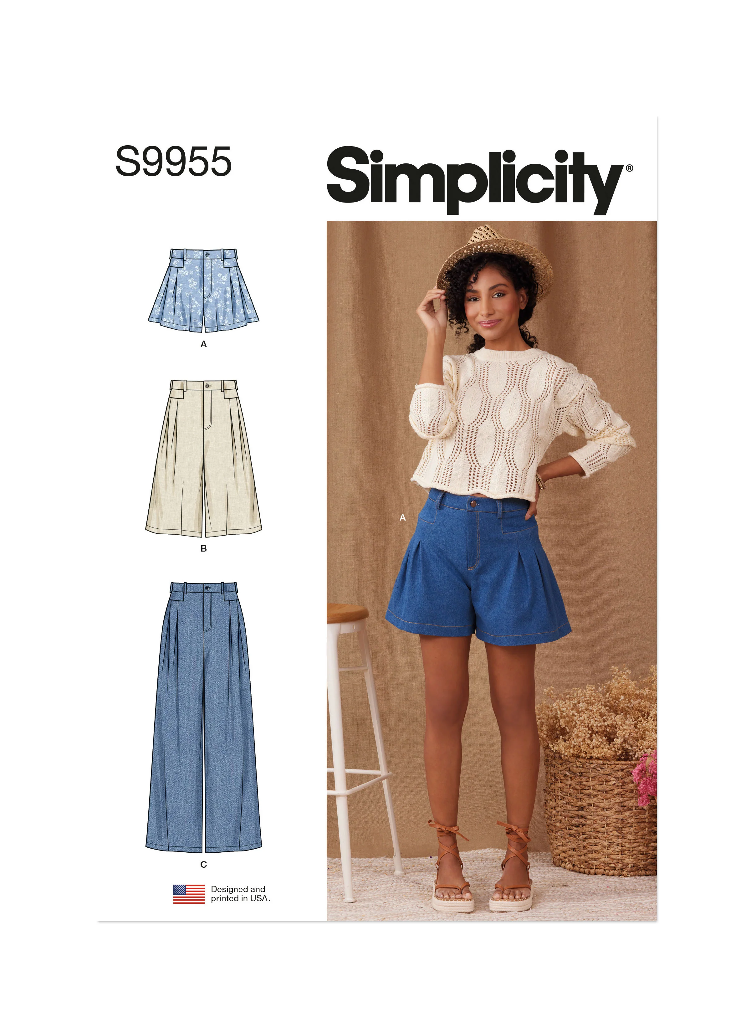 Simplicity - S9955 MISSES' SHORTS AND PANTS