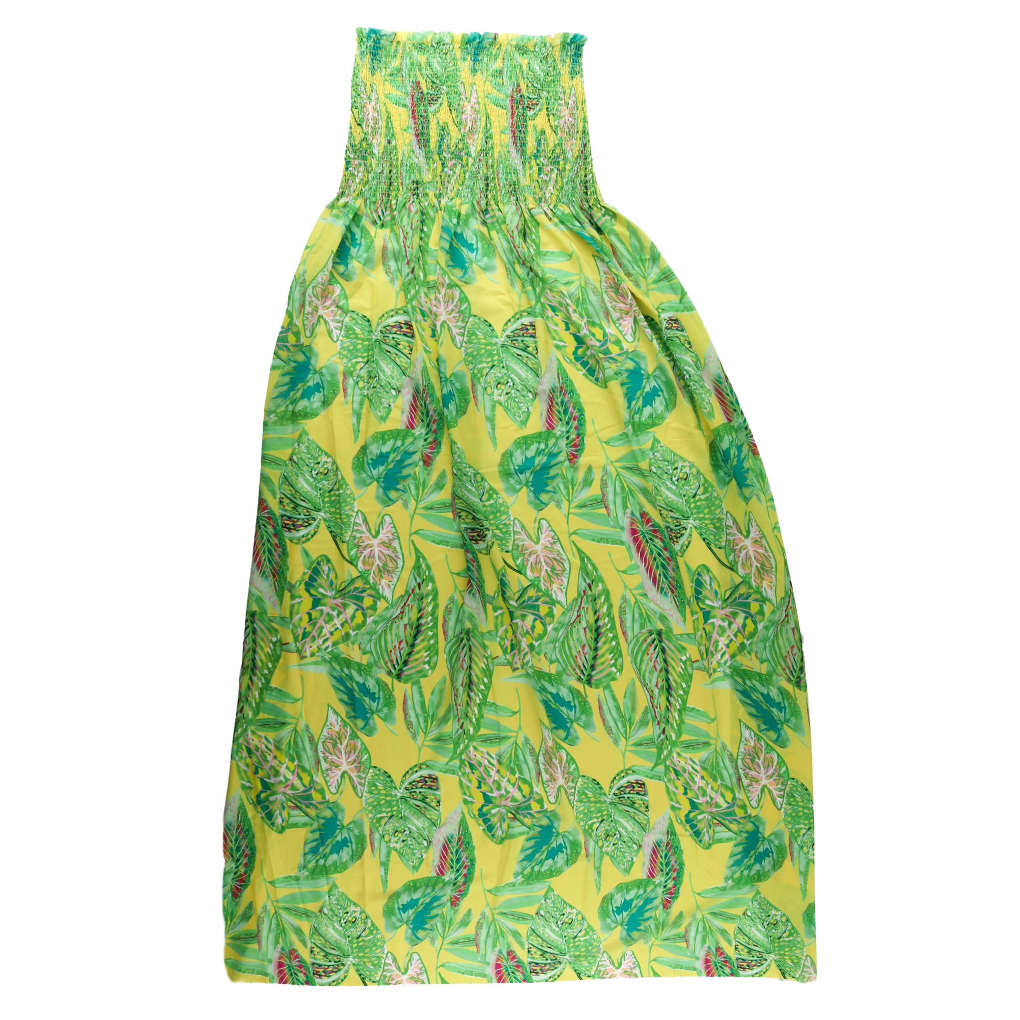 Smocked Georgette - «HARMONY» - 001 - Lemon