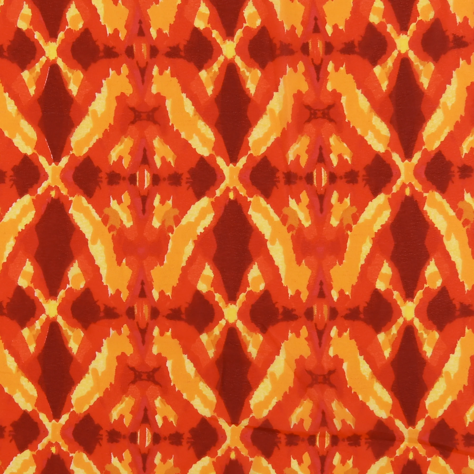 Smocked Georgette - «HARMONY» - 005 - Red - Image 2