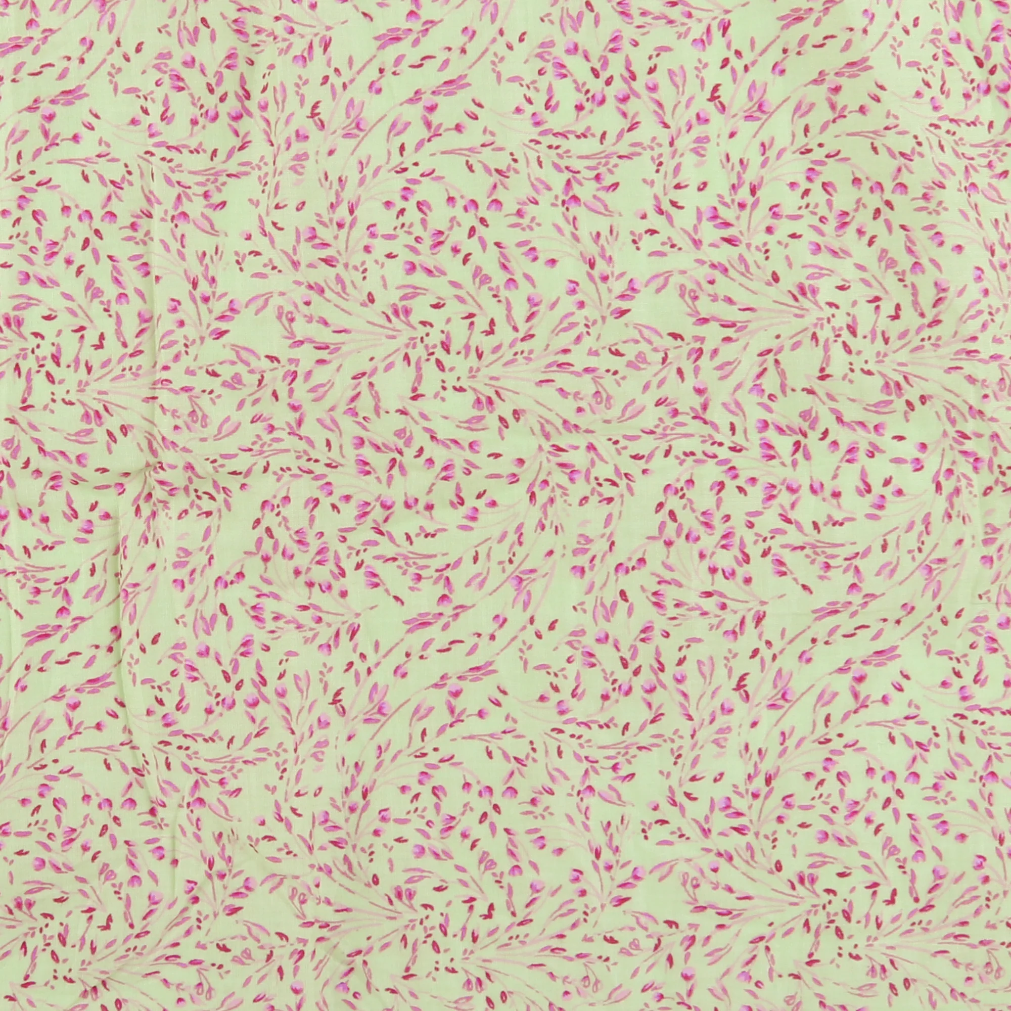 Smocking Printed Cotton Voile - FLORA - 006 - Pink - Image 2