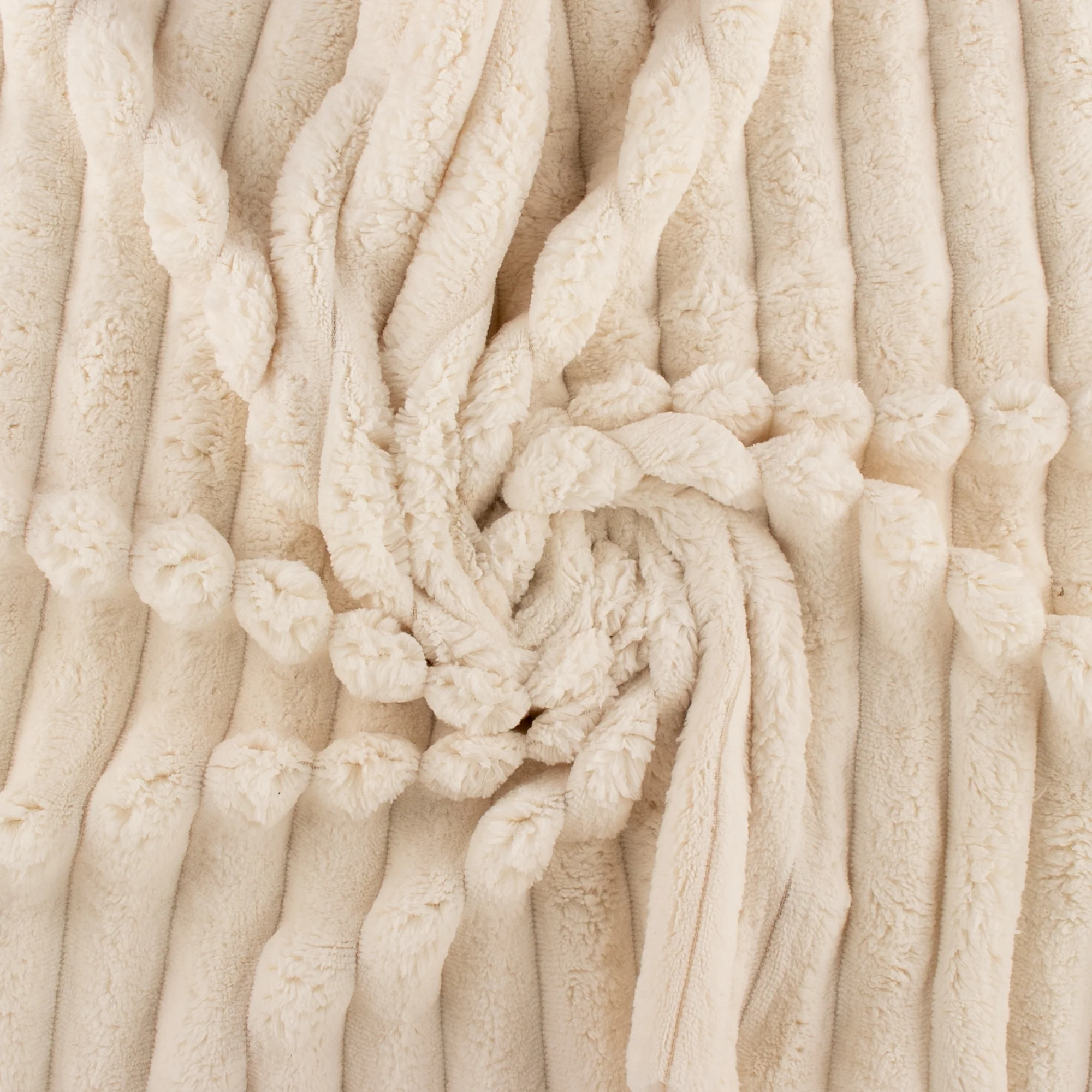 Solid Corded Chenille - Ivory - Image 2