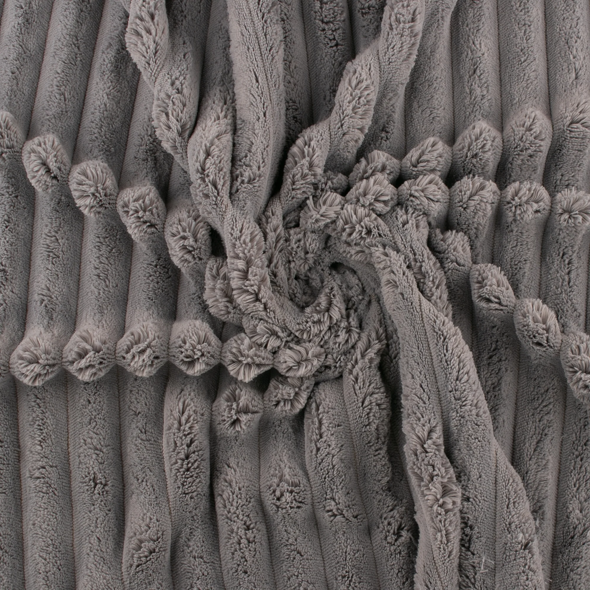 Solid Corded Chenille - Light grey - Image 2