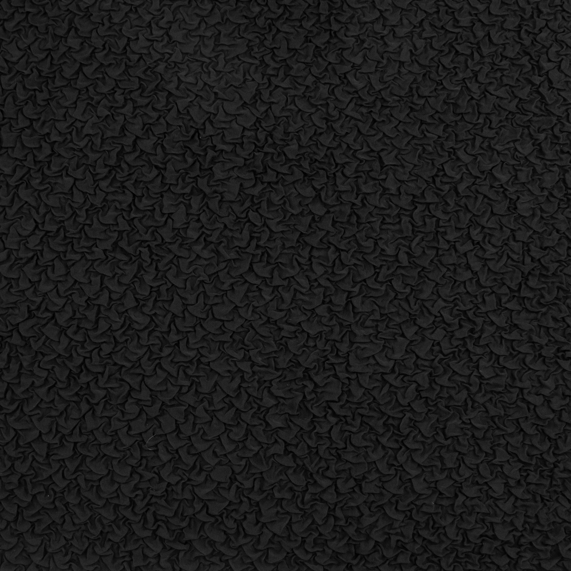 Solid Crinkled Mesh - RADIANT NIGHTS - 003 - Black